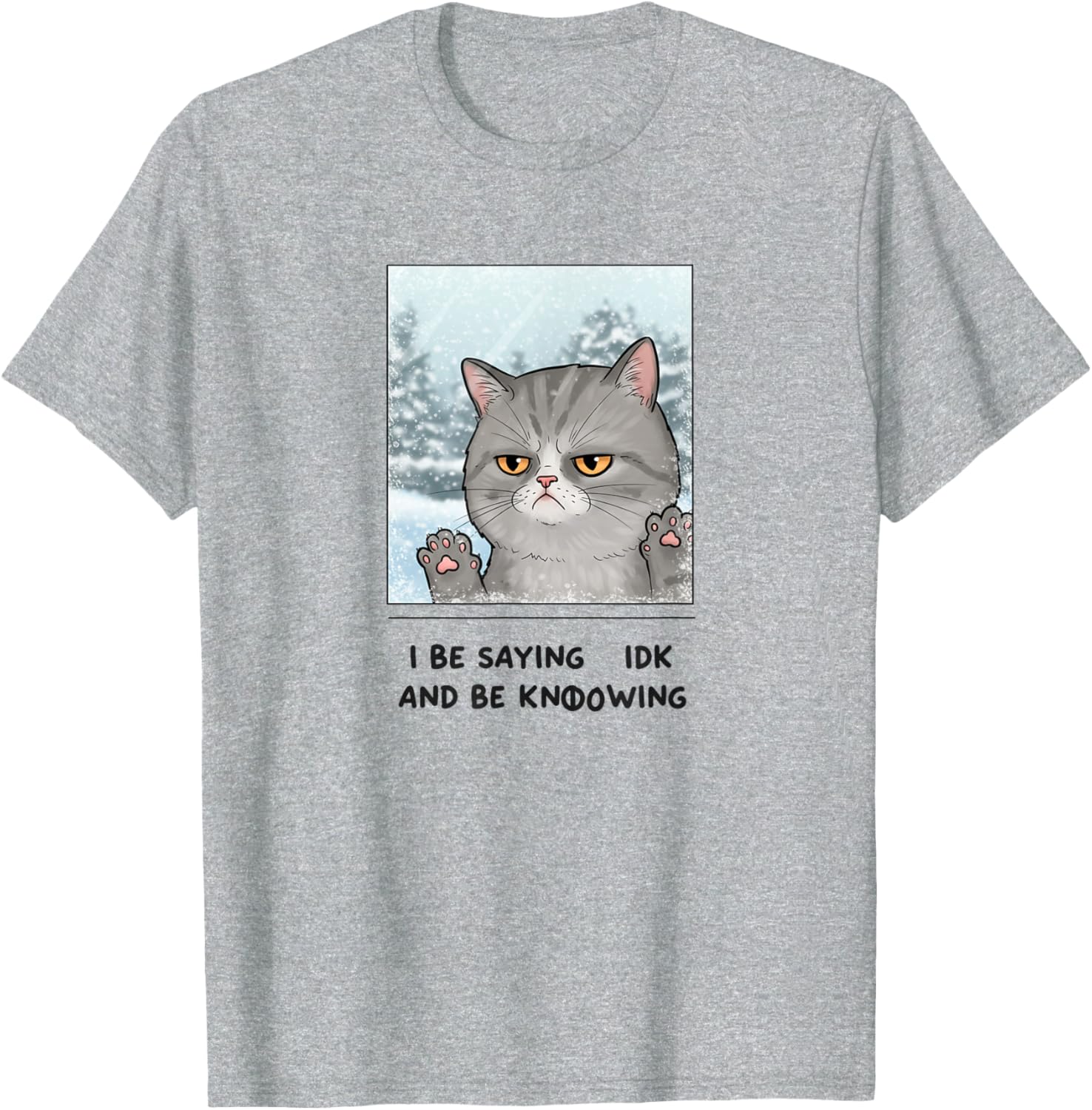 Vintage Meme Cat Funny T-Shirt for Cat Lovers - Quirky Annoyed Design - 1