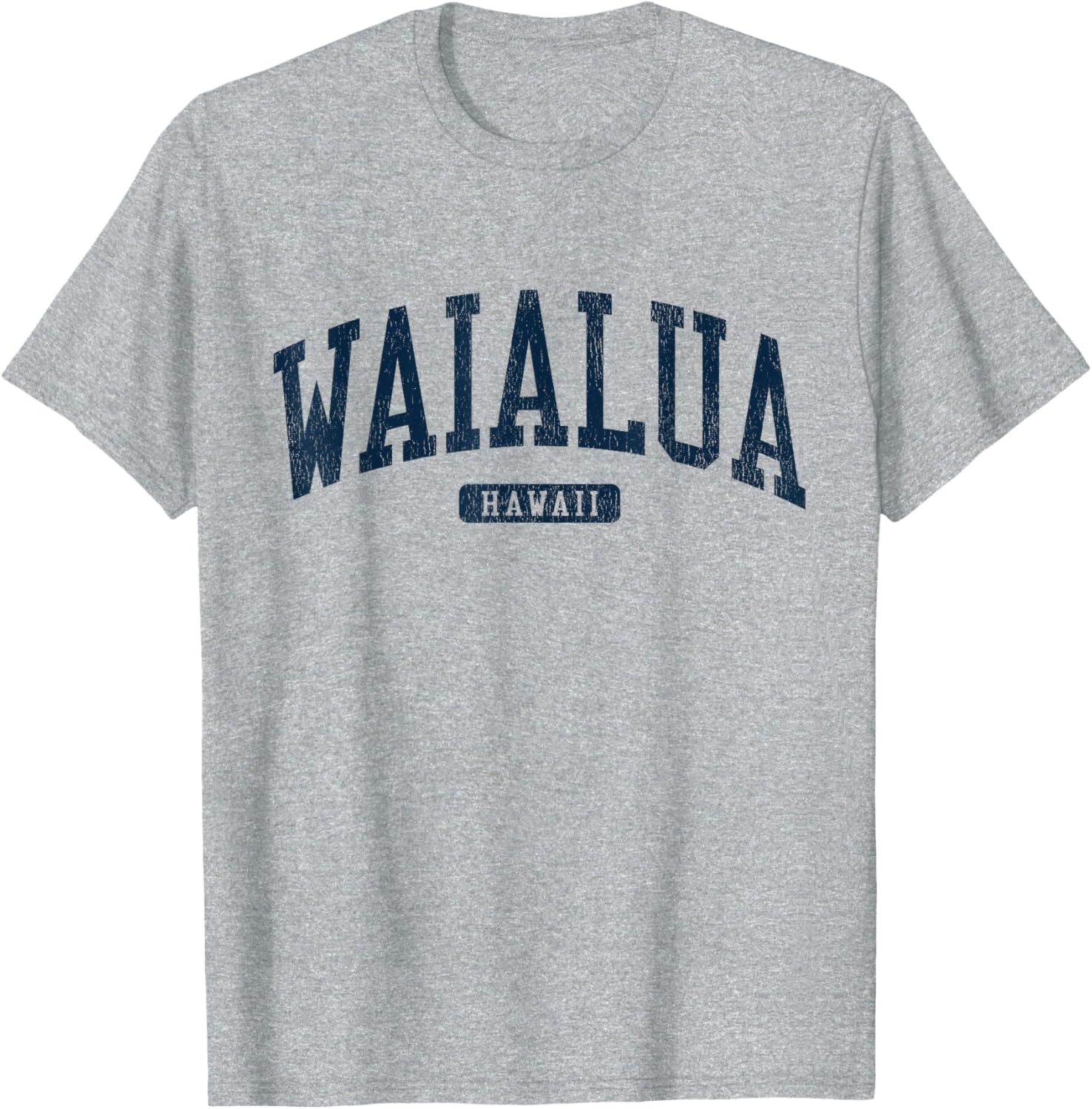 Waialua Hawaii College Style Blue T-Shirt for Casual Wear and Comfort - 3