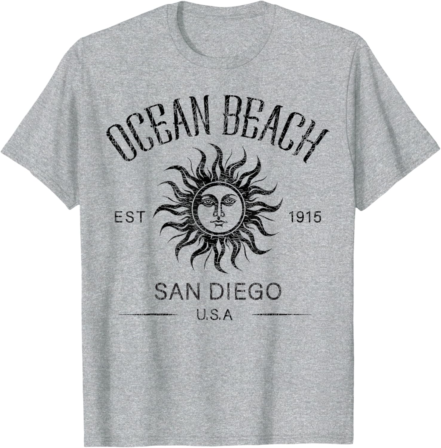 Vintage Summer Vacation T-Shirt San Diego Ocean Beach Established 1915 - 12