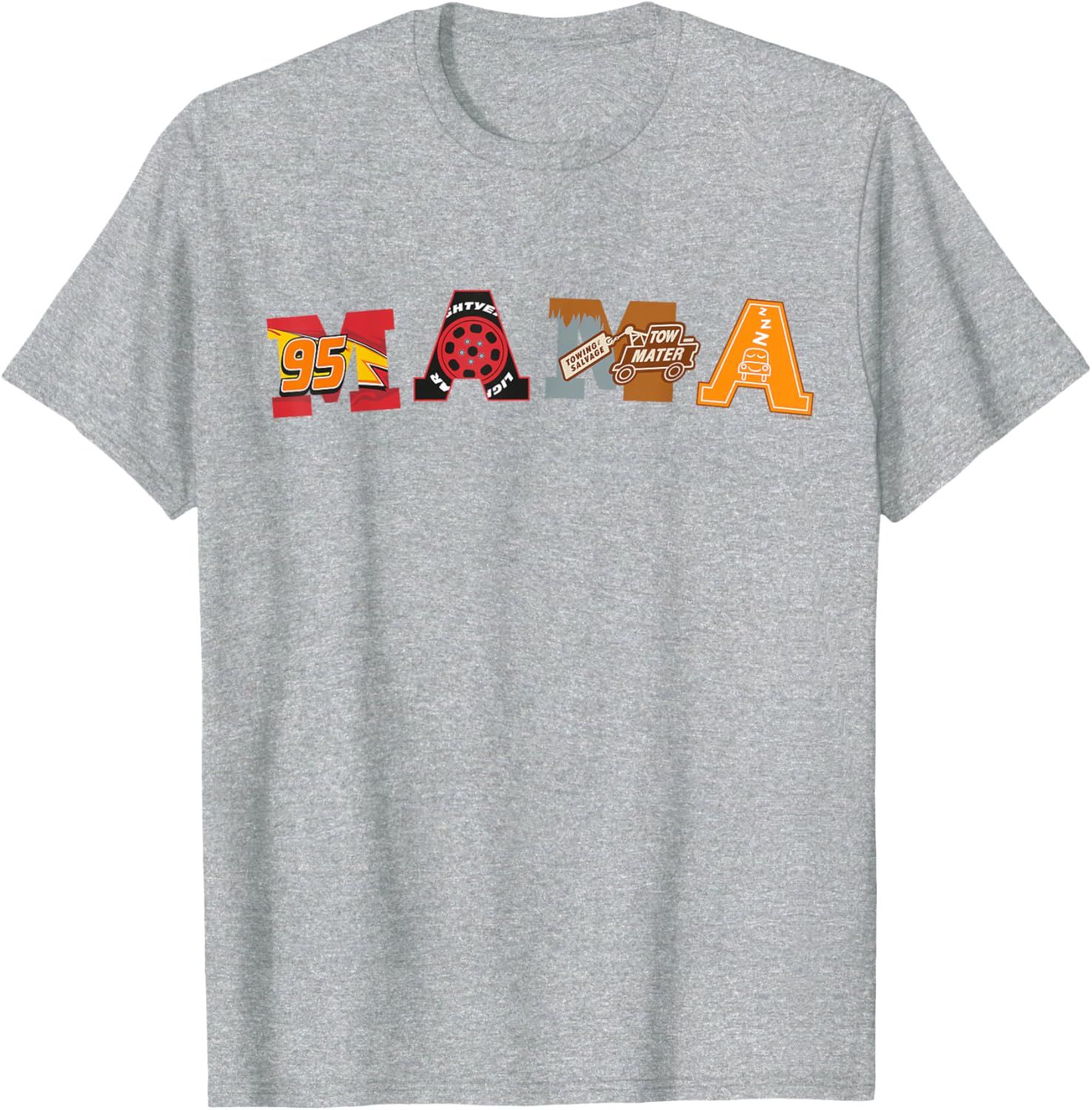 Disney Pixar Cars Mama T-Shirt Perfect for Mother's Day Birthday Gift - 3
