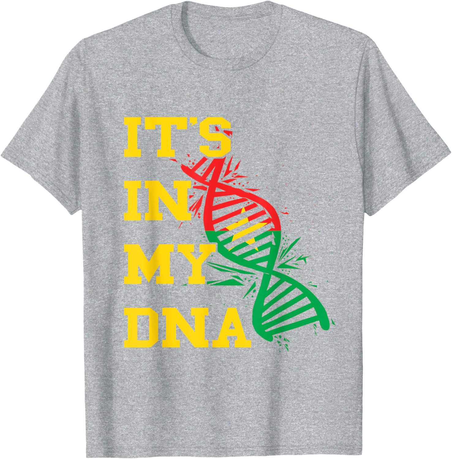 Burkina Faso Flag DNA Pride T-Shirt for Proud Burkina Fasoans - 5