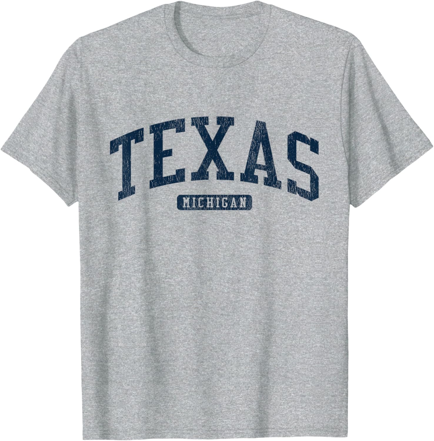Texas Michigan College Blue T-Shirt Stylish Casual Wear for Students - 12