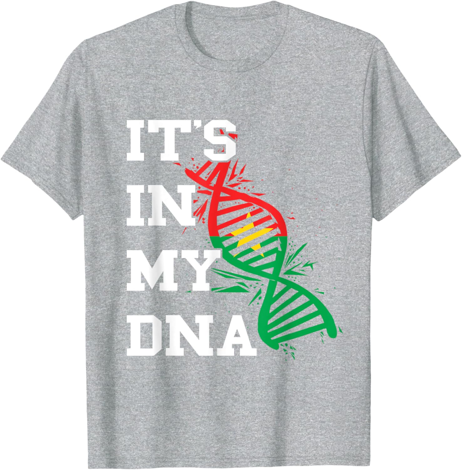 Burkina Faso Flag Its In My DNA Burkina Fasoan Roots T-Shirt - 18