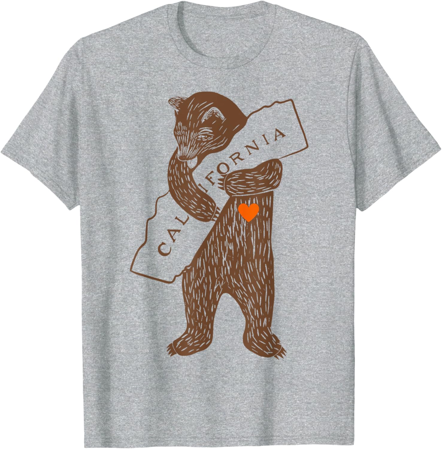 California Strong Grizzly Bear T-Shirt for Outdoor Enthusiasts - 4