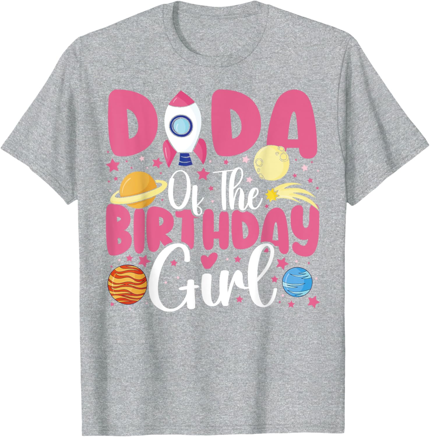 Birthday Girl Astronaut Family T-Shirt for Fun Celebrations - 4