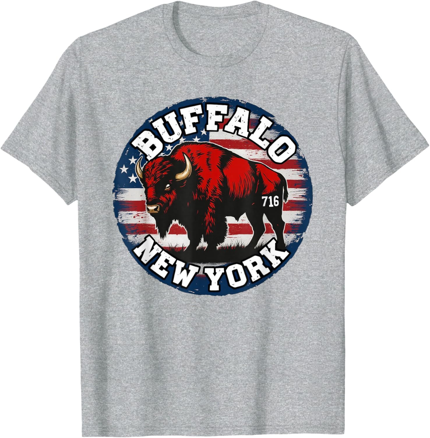 Buffalo New York Bison 716 Area Code Pride T-Shirt for WNY Fans - 11