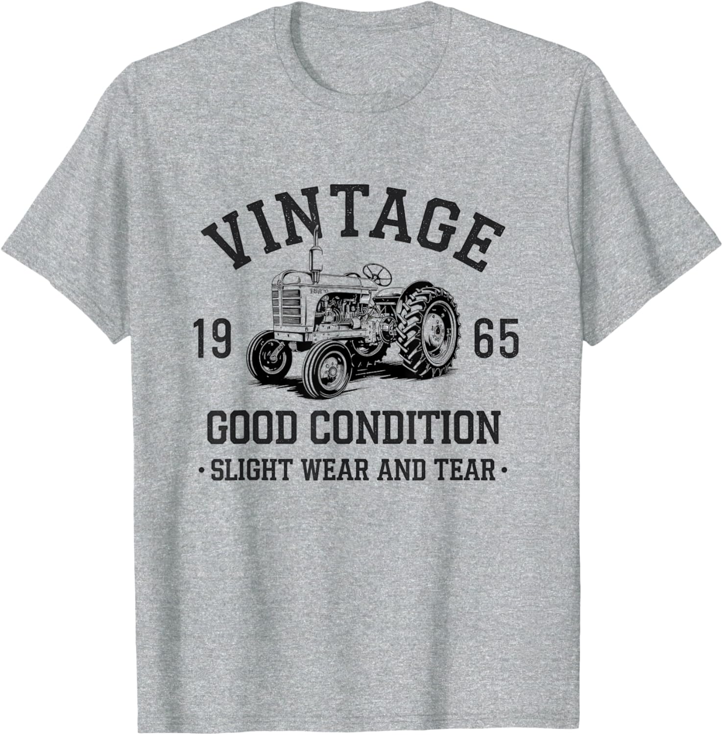 Vintage Tractor T-Shirt for Enthusiasts with Slight Wear and Tear Since 1960 - 2
