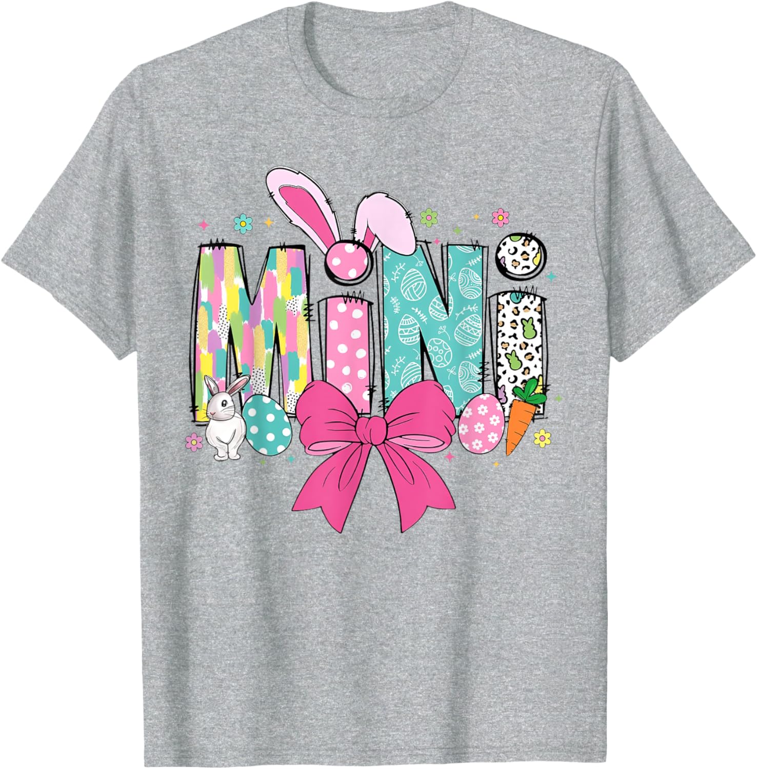 Adorable Mama Bunny Easter T-Shirt for Matching Family Celebrations - 20