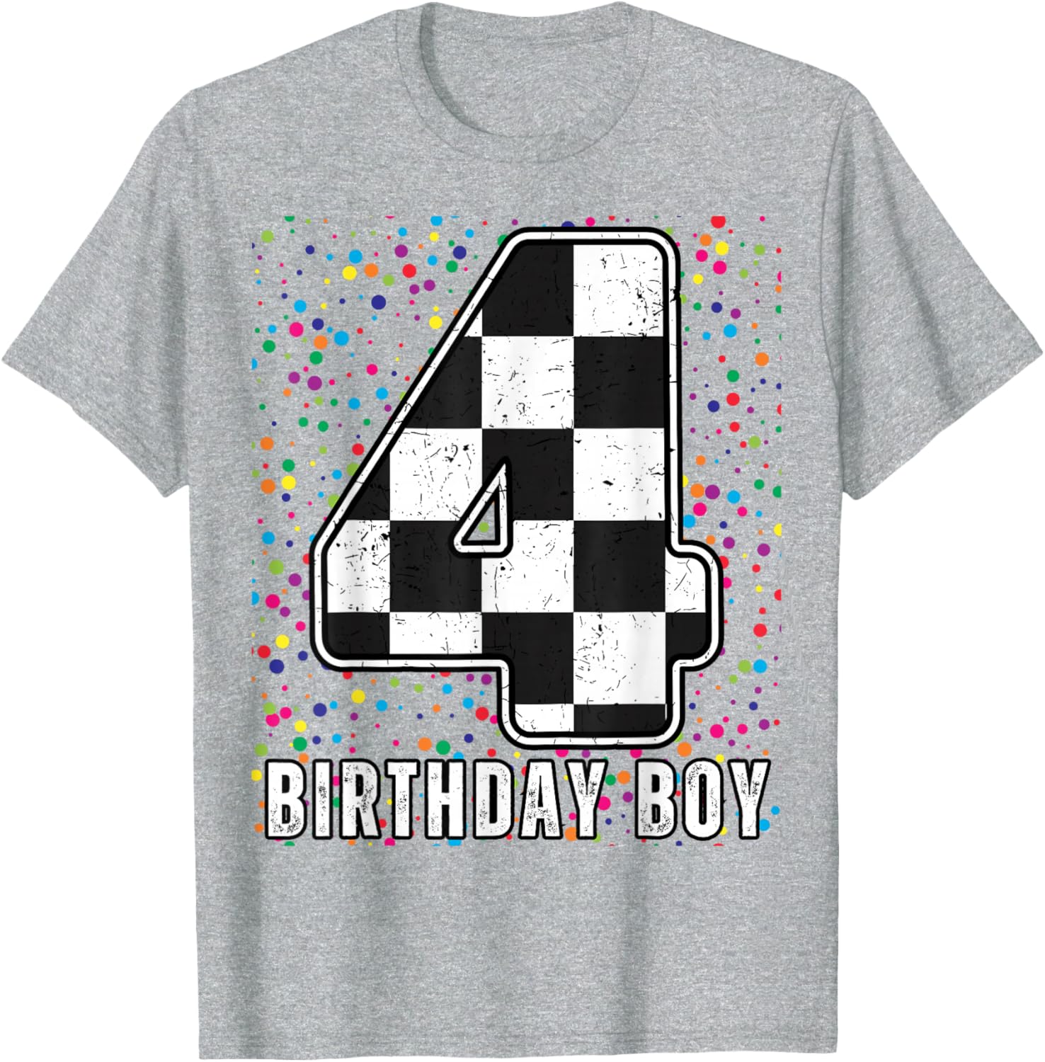 It's My 4th Birthday Racing Car Shirt for Boys Fun Family T-Shirt - 17