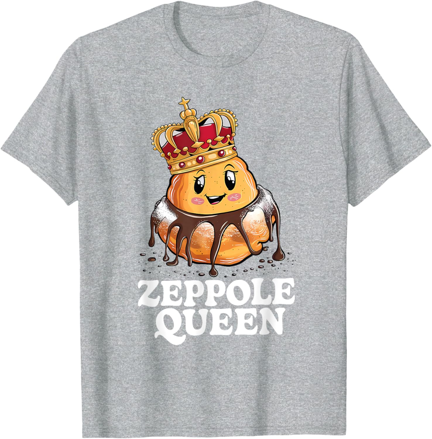 Zeppole Queen T-Shirt for Food Lovers - Fun and Stylish Design - 9