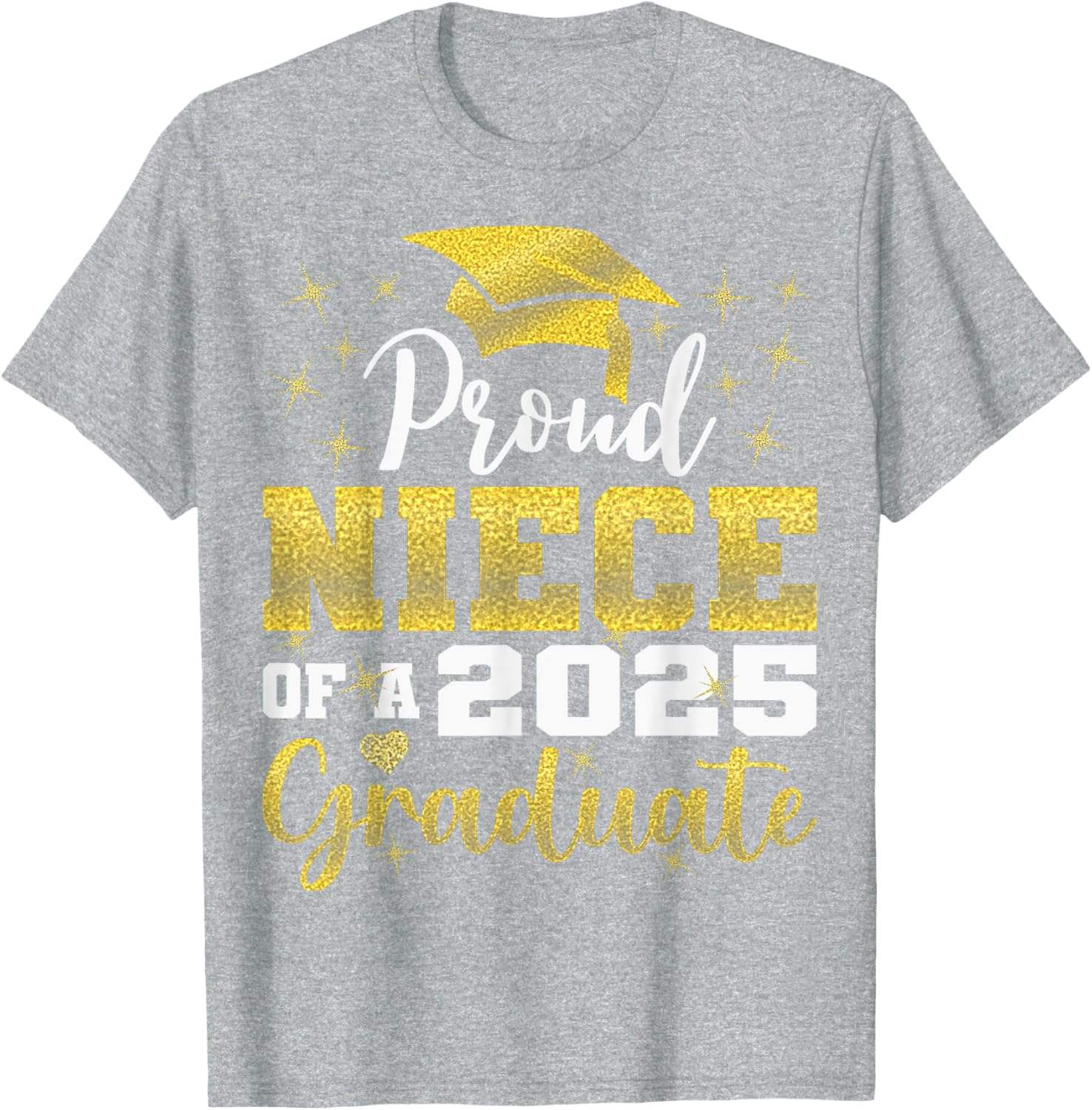 Super Proud Niece of Graduate 2025 Senior Graduation Family T-Shirt - 12