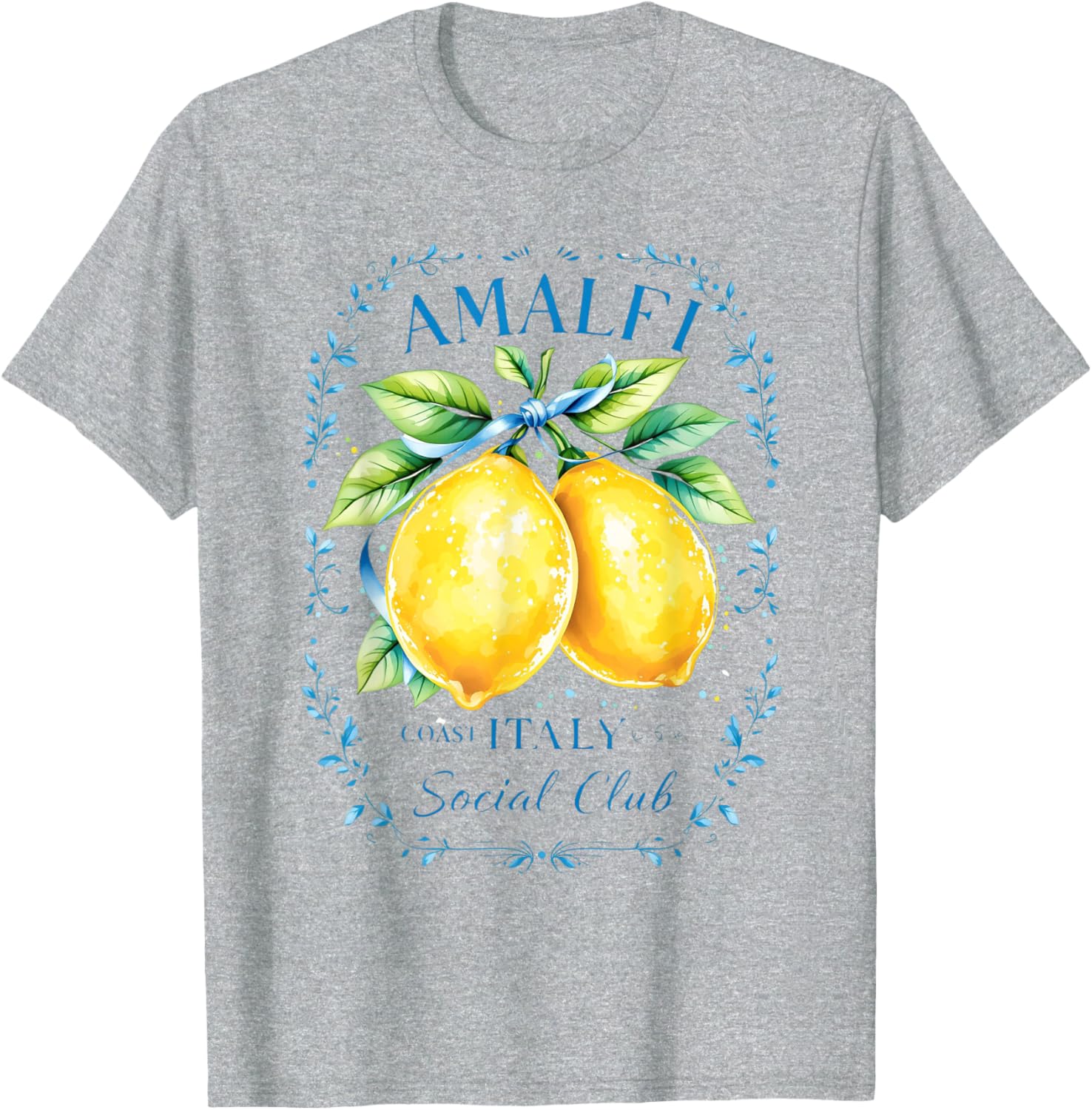 Amalfi Capri Lemons Graphic Tee Coastal Souvenir T-Shirt for All Ages - 3