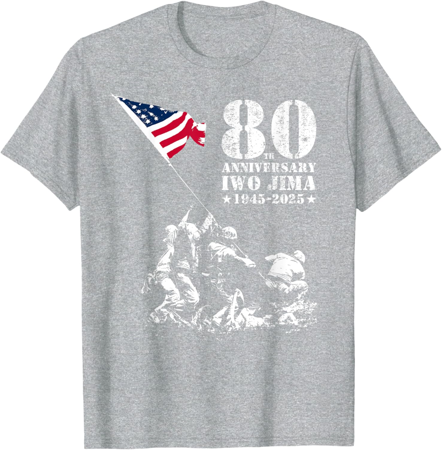 80th Anniversary Iwo Jima WWII Veterans T-Shirt for Honor and Remembrance - 11