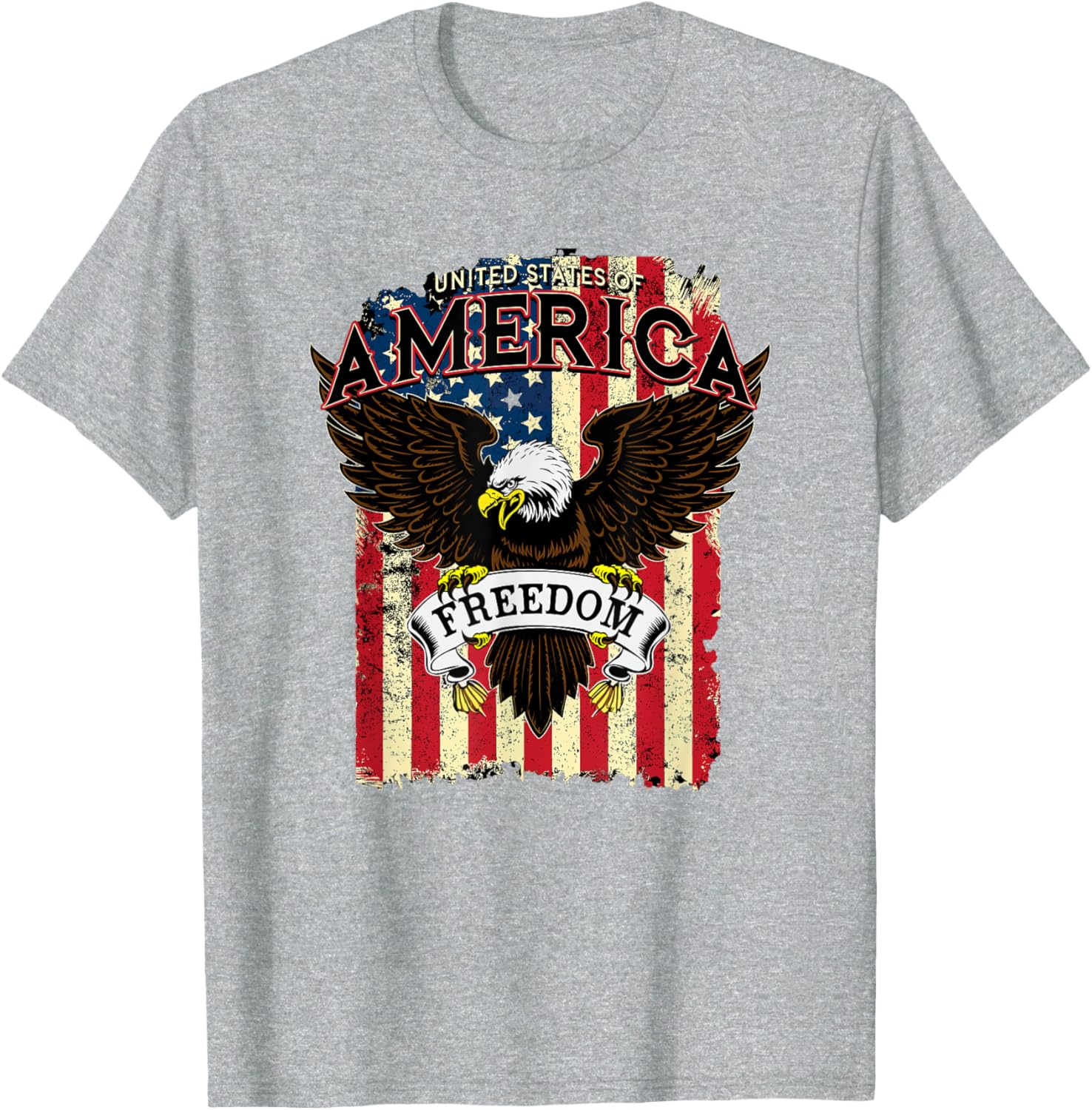USA Freedom Eagle T-Shirt for Patriotic Style and Comfort - 1