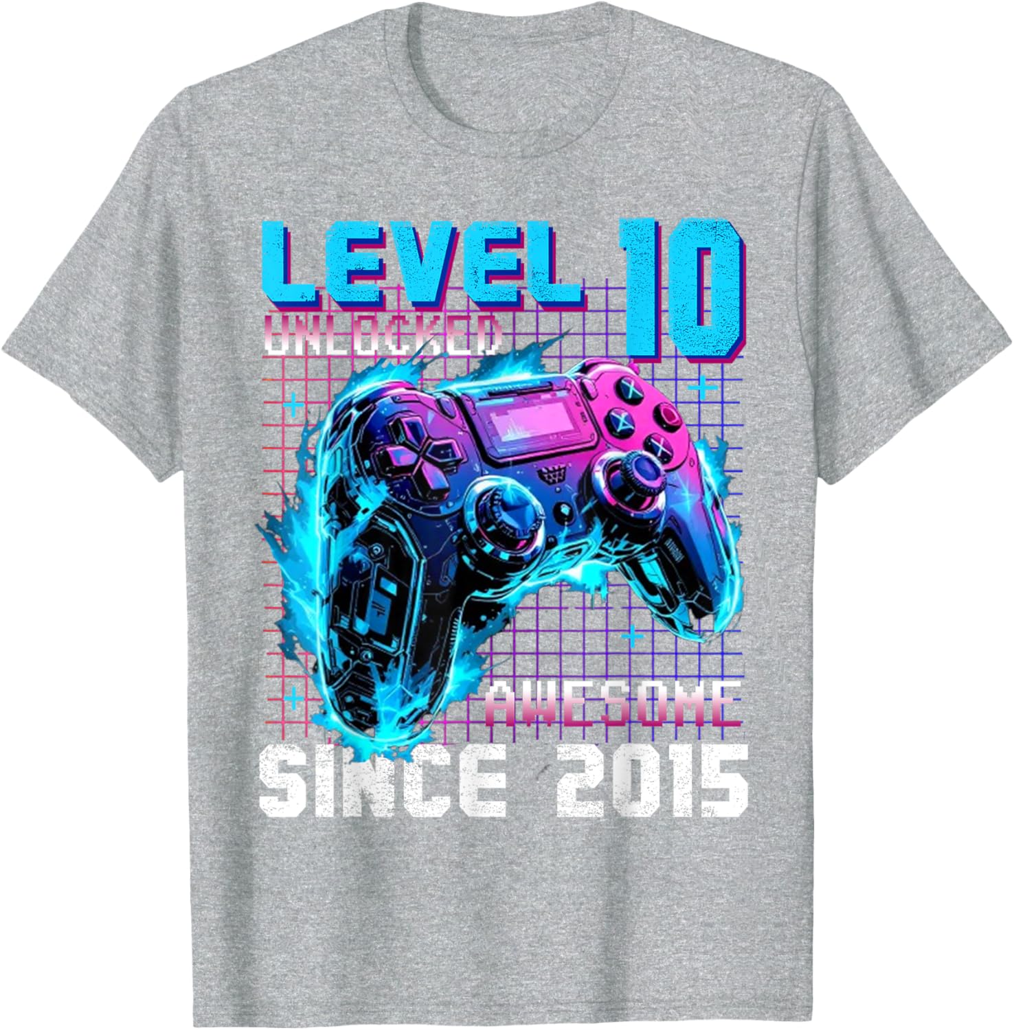 Level 10 Unlocked Gaming T-Shirt for 10th Birthday Celebration - 9