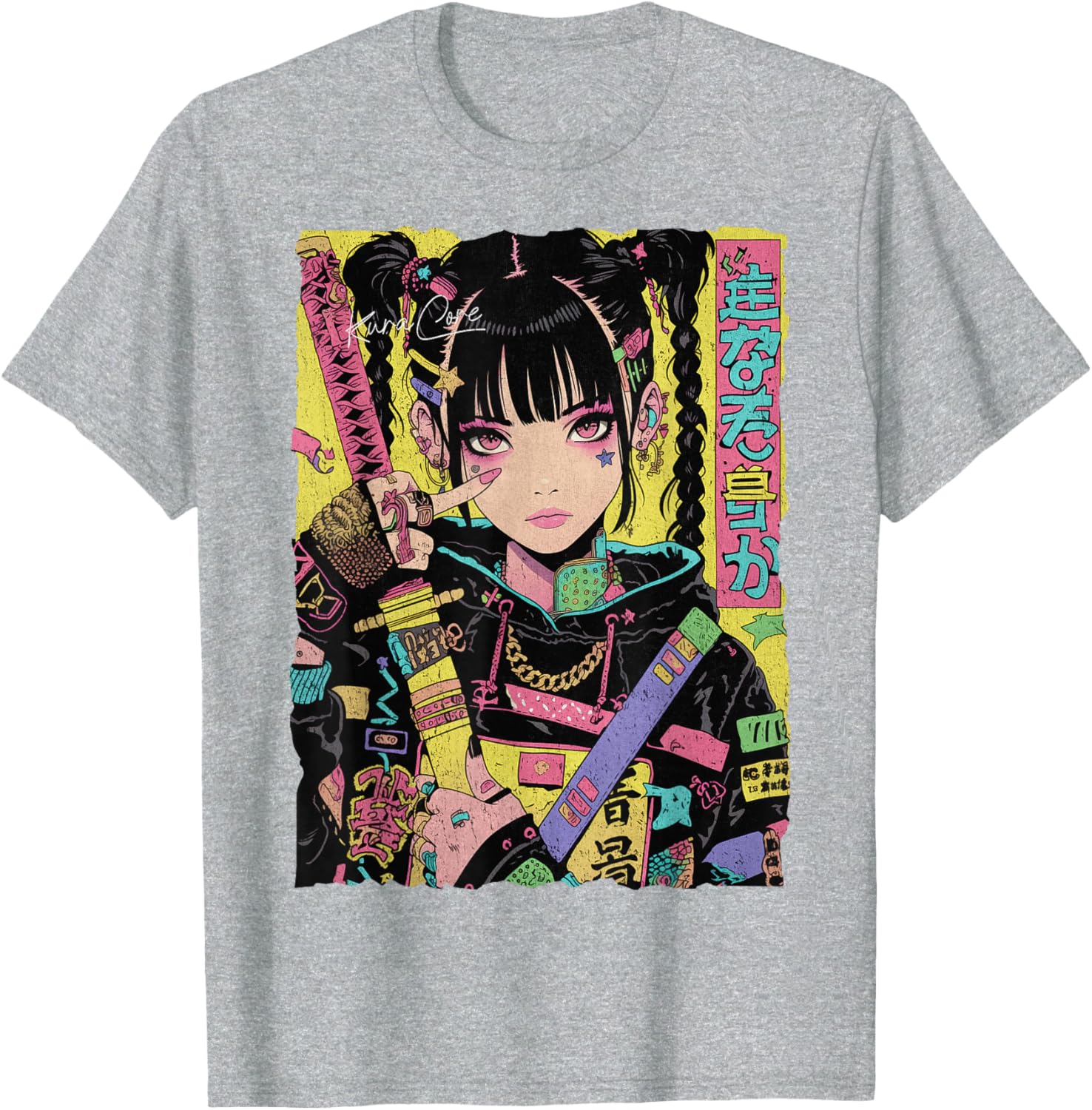 Trendy Japanese Cyberpunk Y2K Techwear Anime T-Shirt for Fashion Lovers - 5