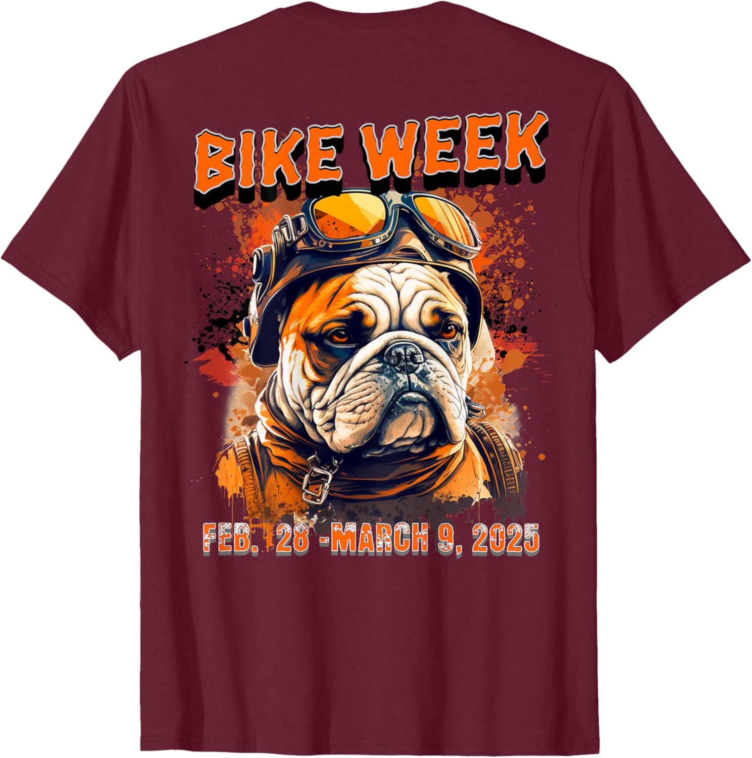 Bike Week 2025 Rally Dog Art T-Shirt for Men, Women, and Kids - 12