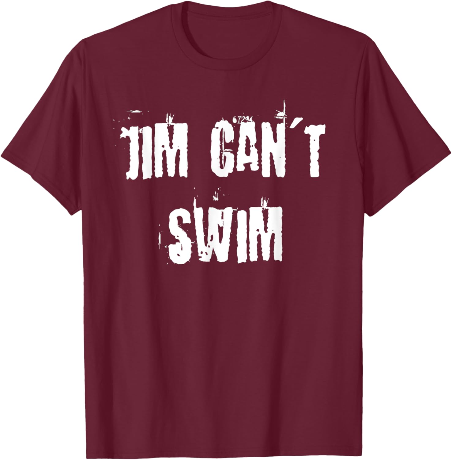 Jim Can't Swim T-Shirt for Fun Style in Clothing and Accessories - 2