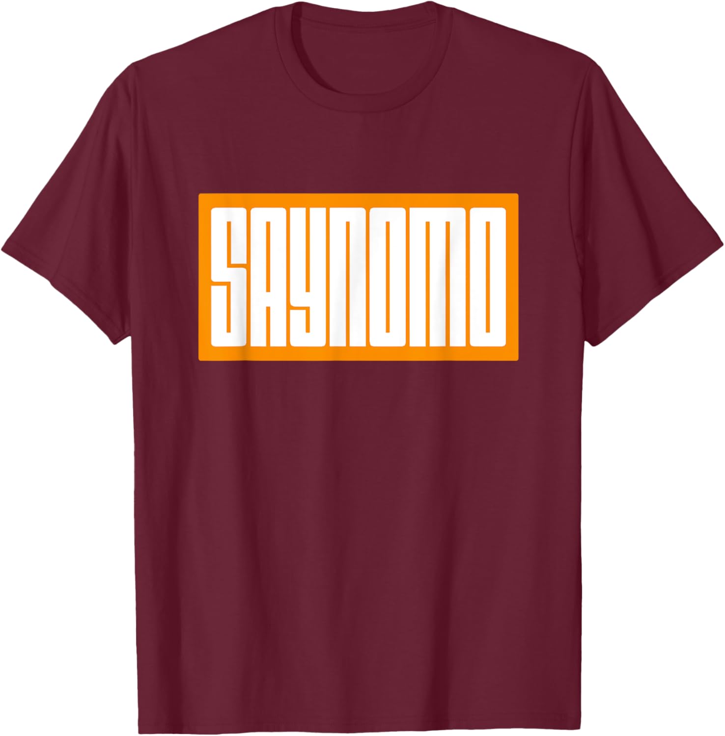 Trendy Orange SAYNOMO Graphic T-Shirt for Casual Fashion Lovers - 25