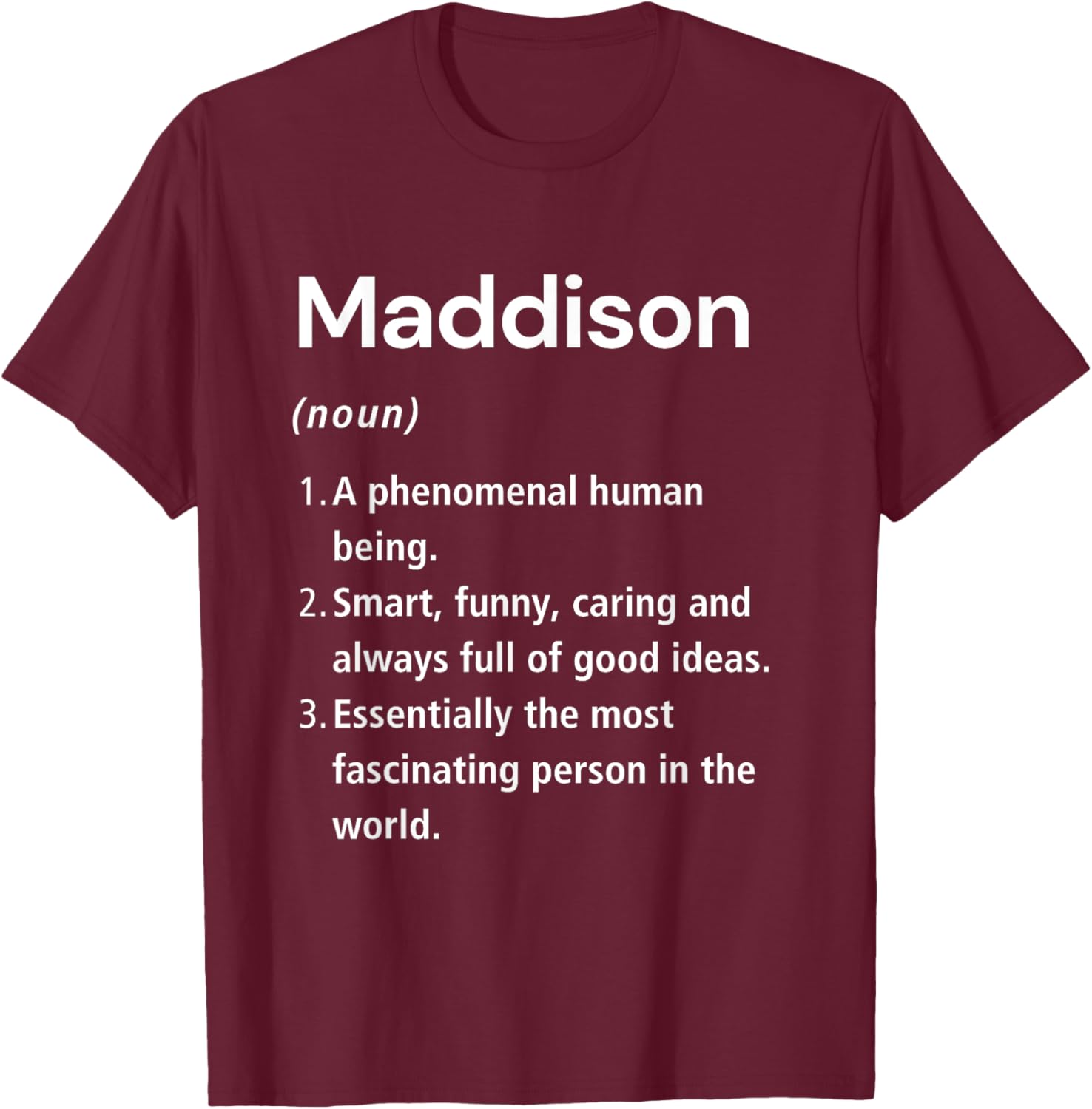 Funny Maddison Name Definition T-Shirt for Unique Style Lovers - 4