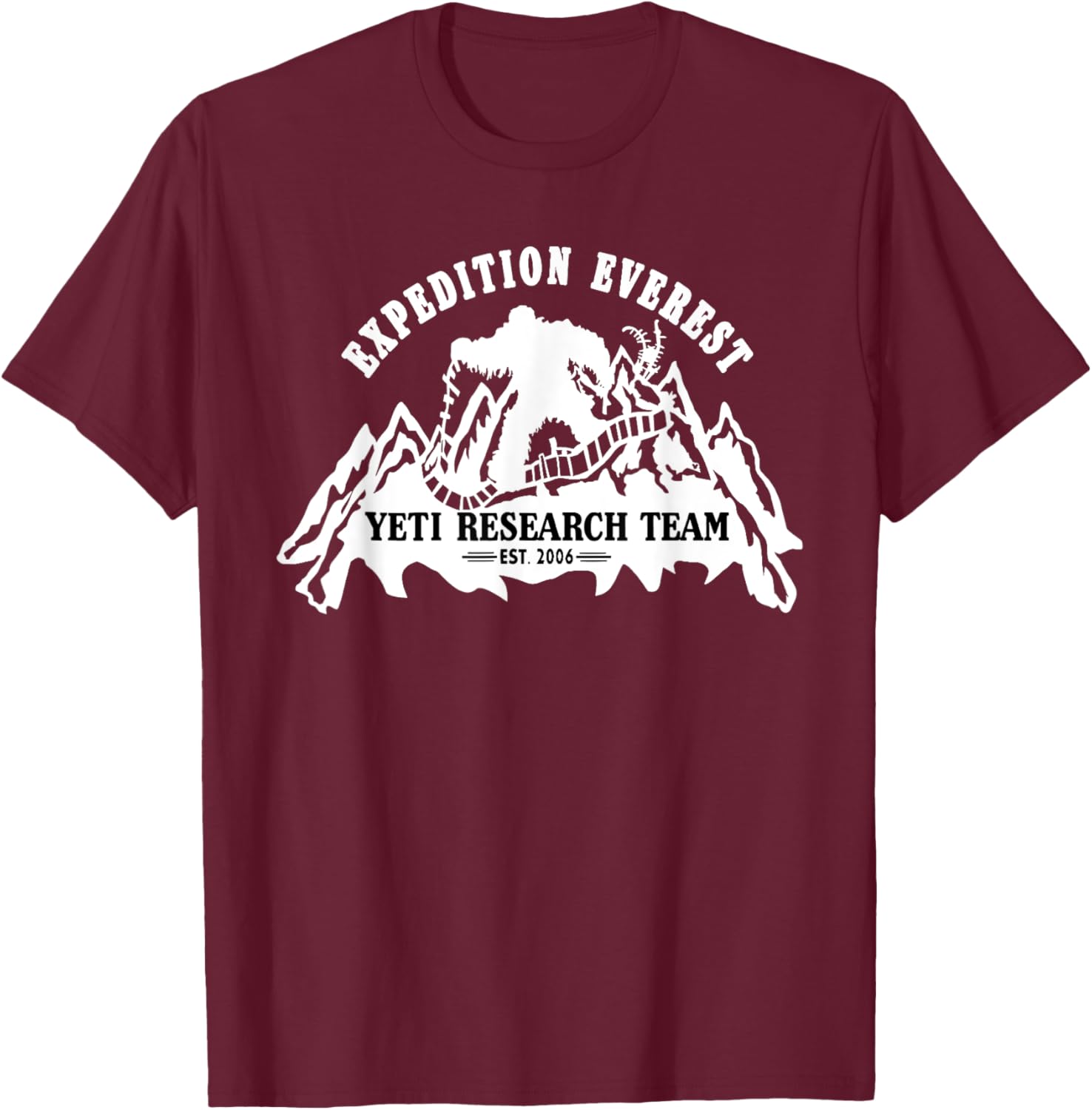 Mountain Lovers Expedition Everest Animal Theme Park Trip T-Shirt - 4