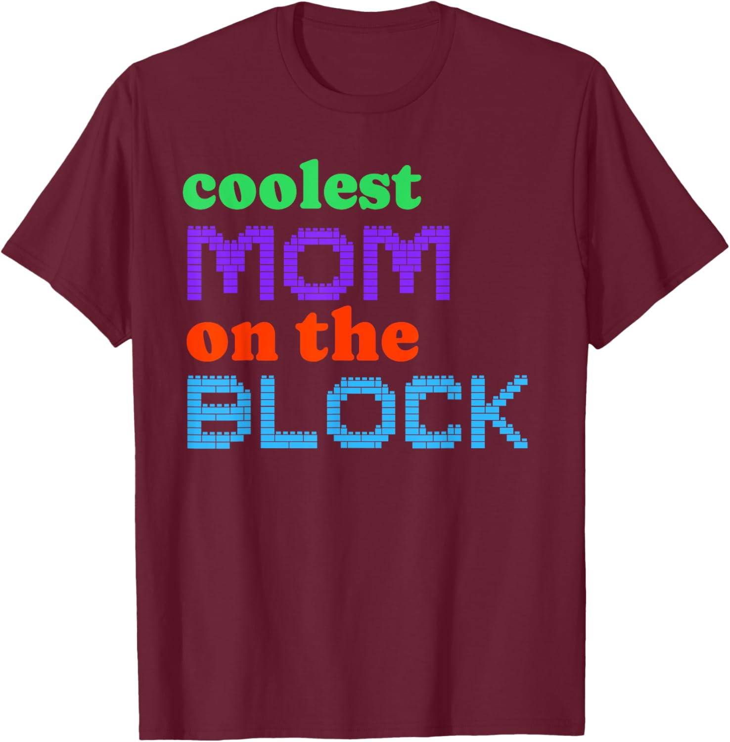 Mom Block Building Matching Brick Builder T-Shirt for Women - 5