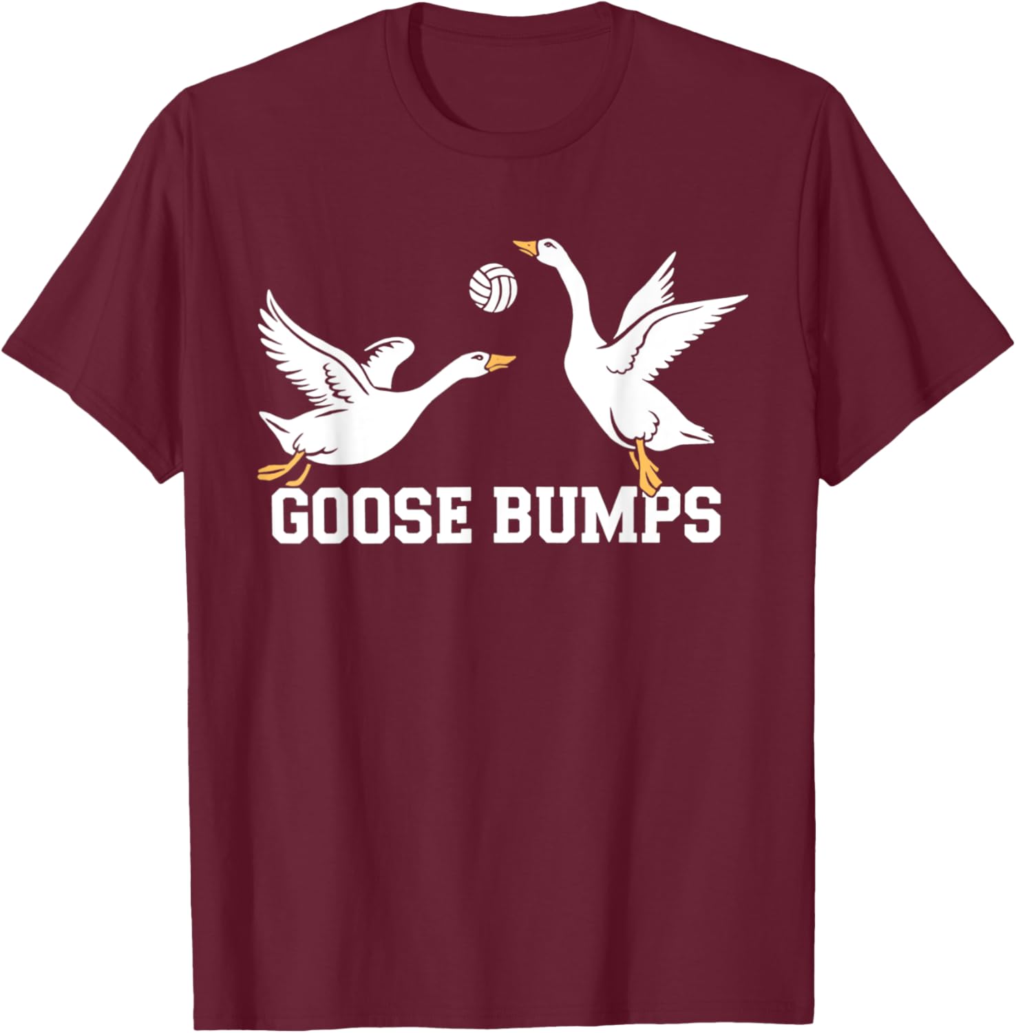 Goose Bumps Volleyball Spike T-Shirt for Sports Lovers and Athletes - 10