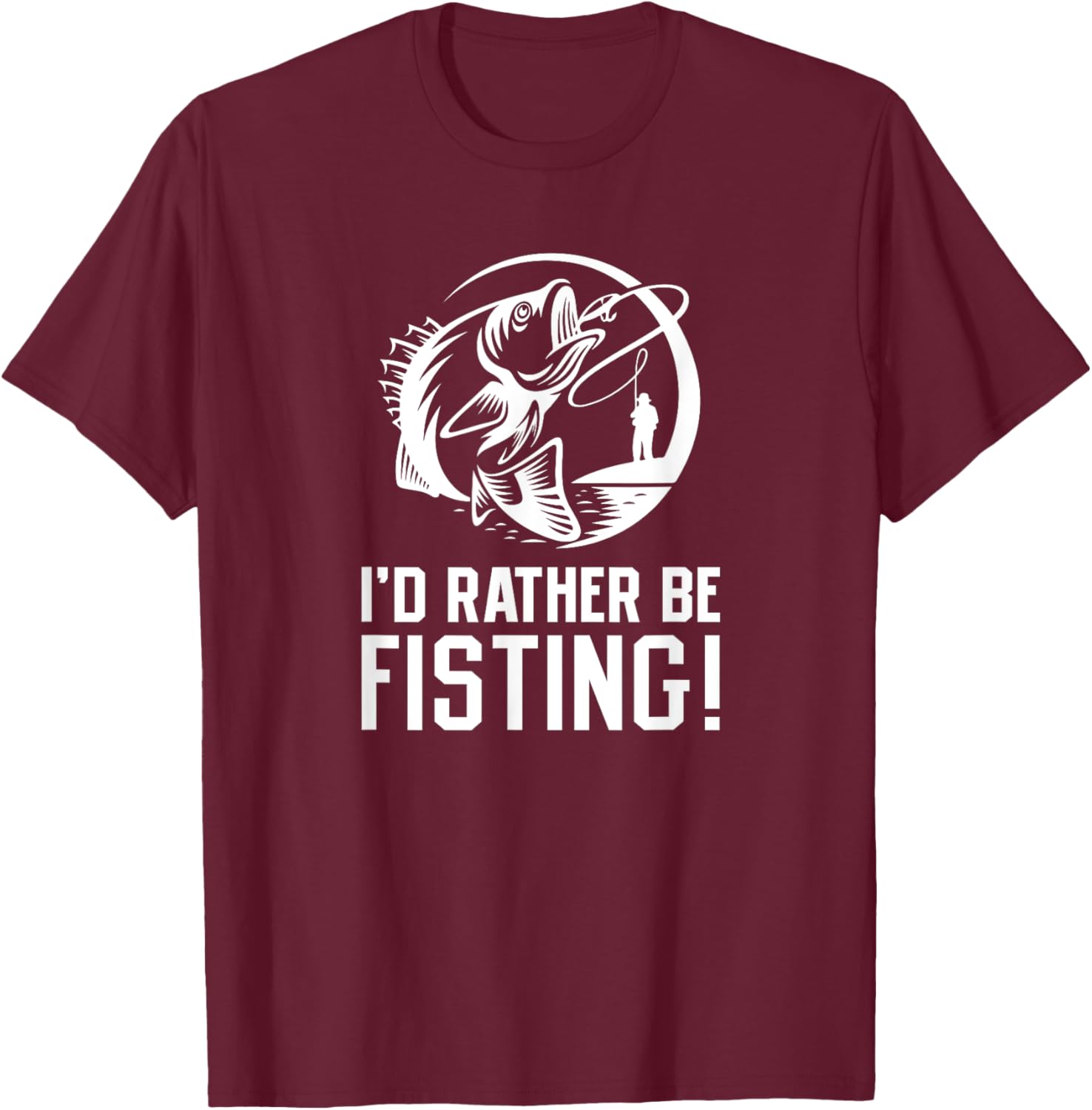I'd Rather Be Fisting Funny Graphic T-Shirt for Casual Wear - 12