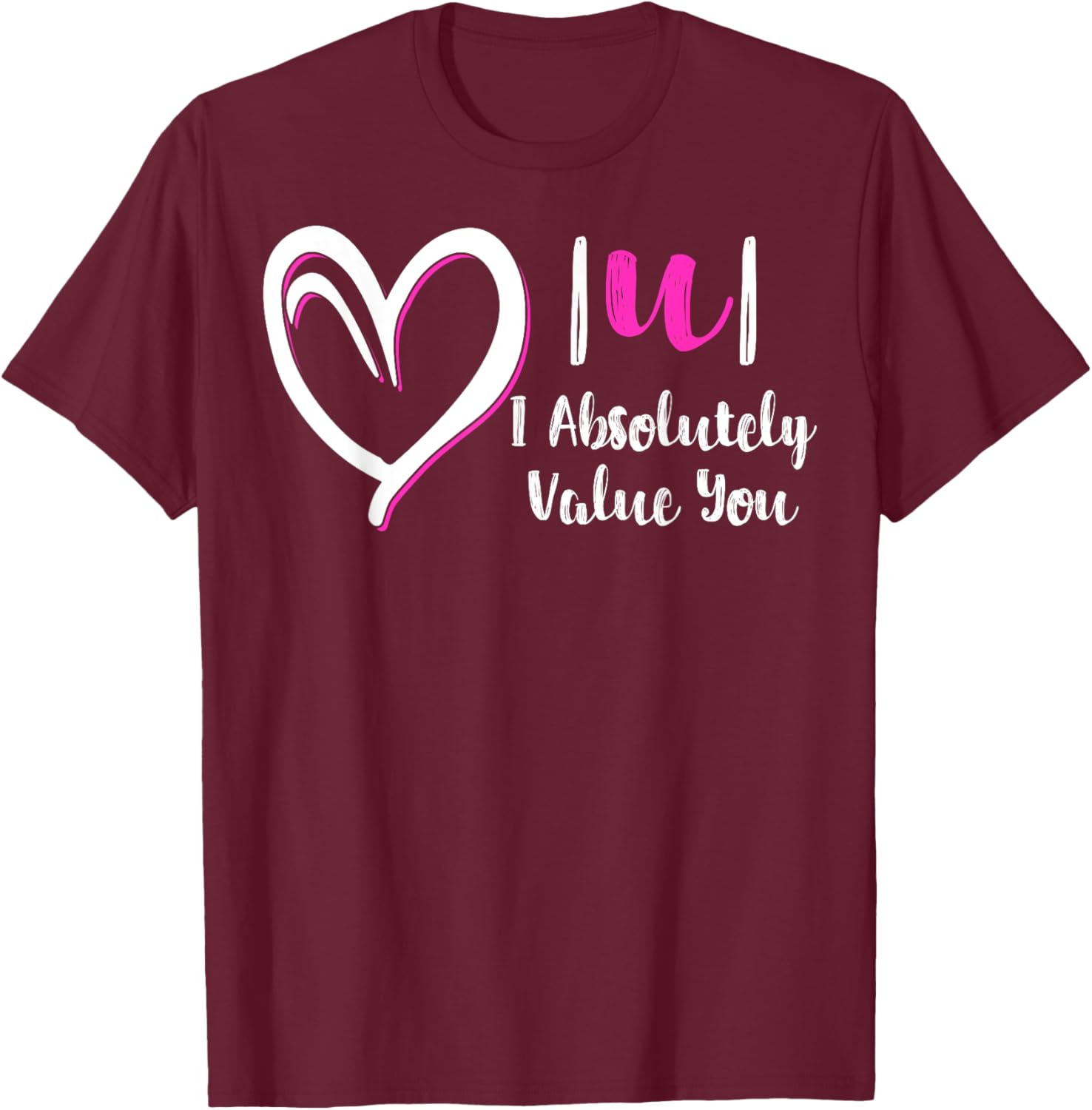 Funny Math Teacher Valentine's Day T-Shirt - I Absolutely Value You Gift - 16