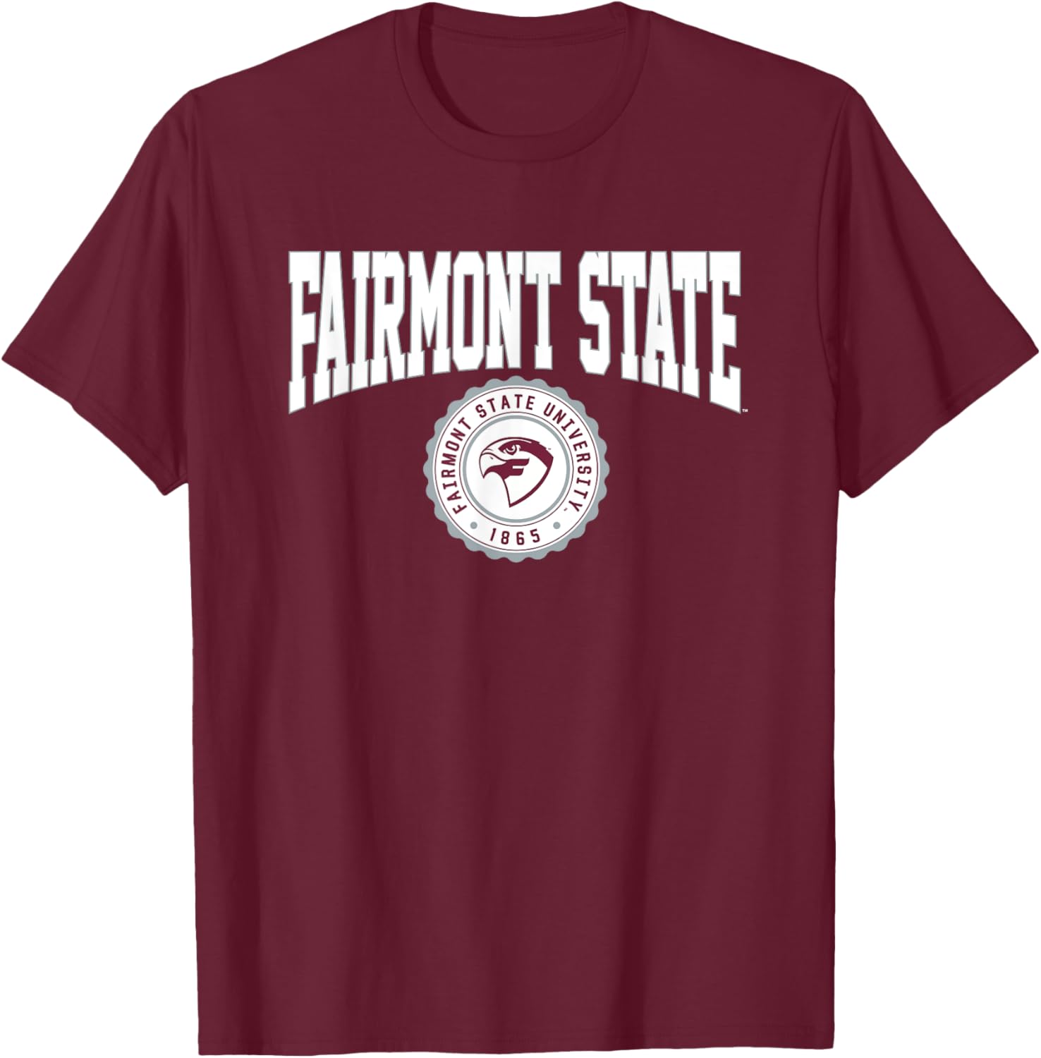 Fairmont State University Falcons Seal T-Shirt for Sports and Outdoors - 1