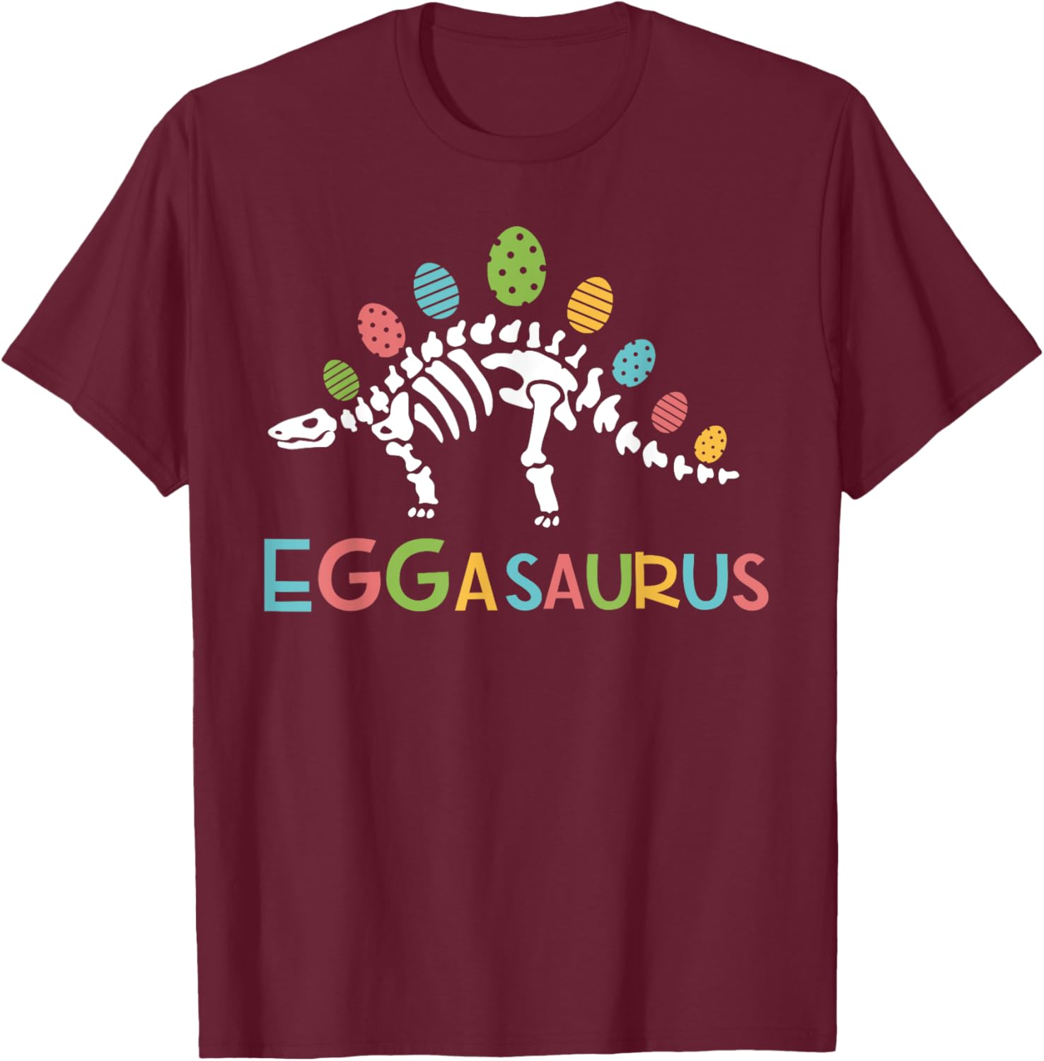 Eggasaurus Easter Stegosaurus Dinosaur Toddler T-Shirt for Boys - 6