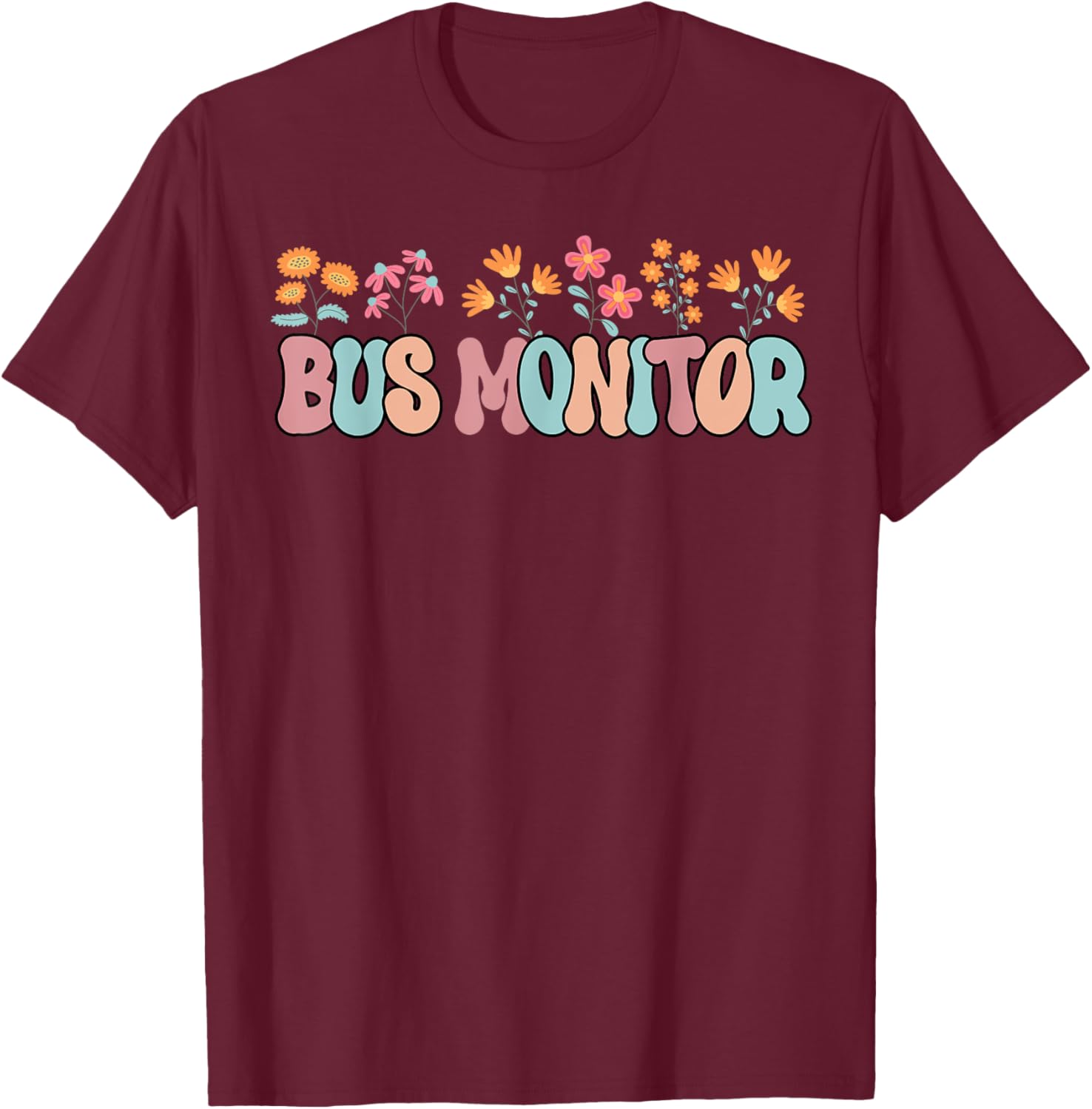 Stylish School Bus Monitor T-Shirt for Women - Fun Bus Aid Apparel - 9