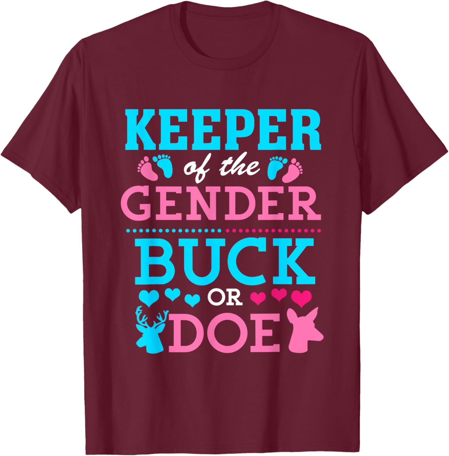 Funny Buck or Doe Gender Reveal T-Shirt for Baby Shower Celebrations - 28