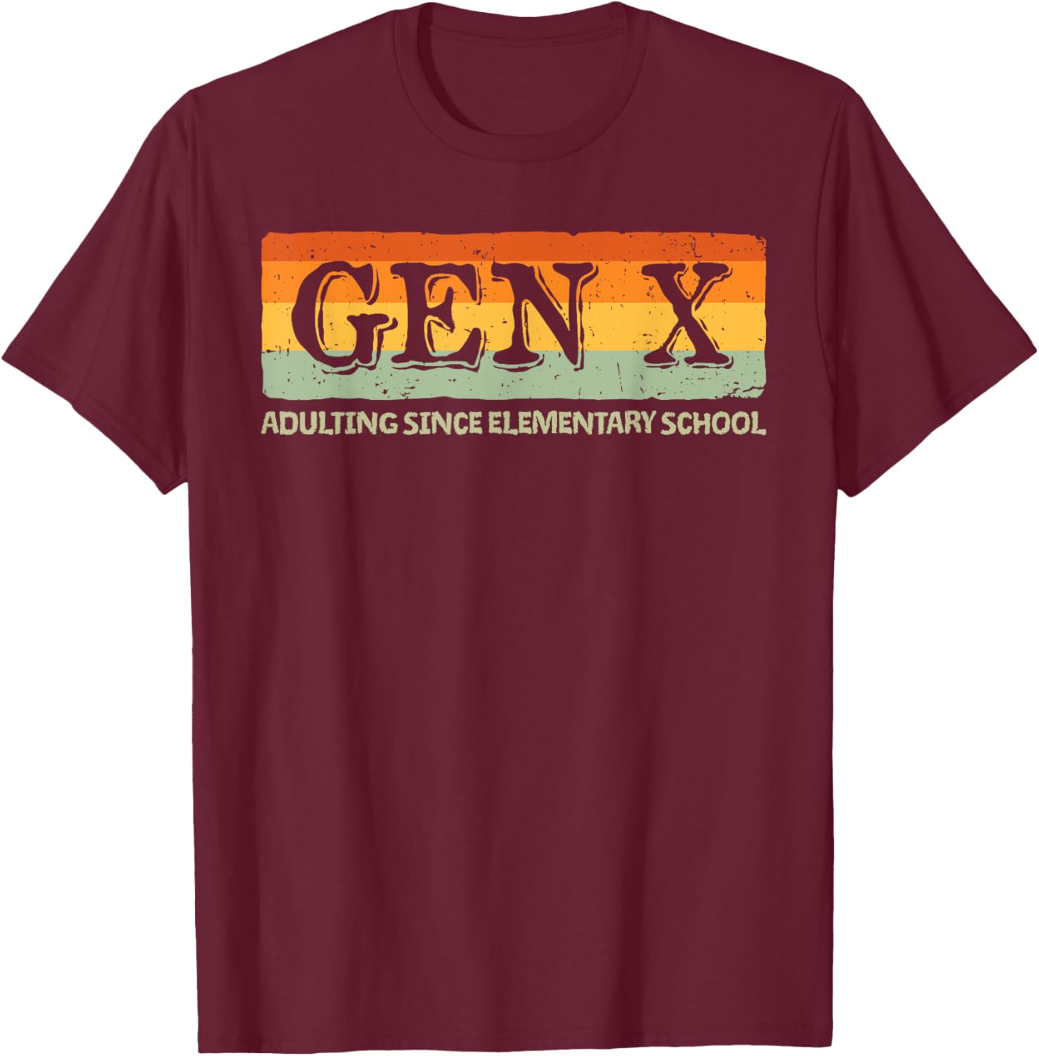 Gen X Adulting Since Elementary School T-Shirt for Nostalgic Style - 19