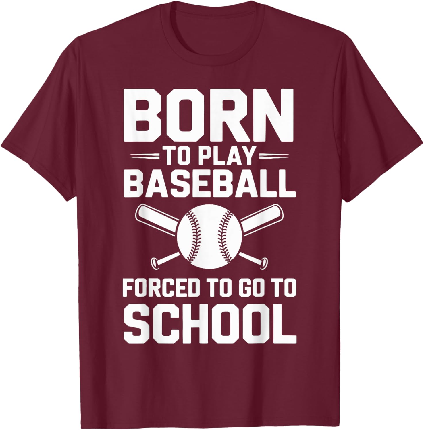 Born to Play Baseball T-Shirt Perfect for Young Athletes in School - 19
