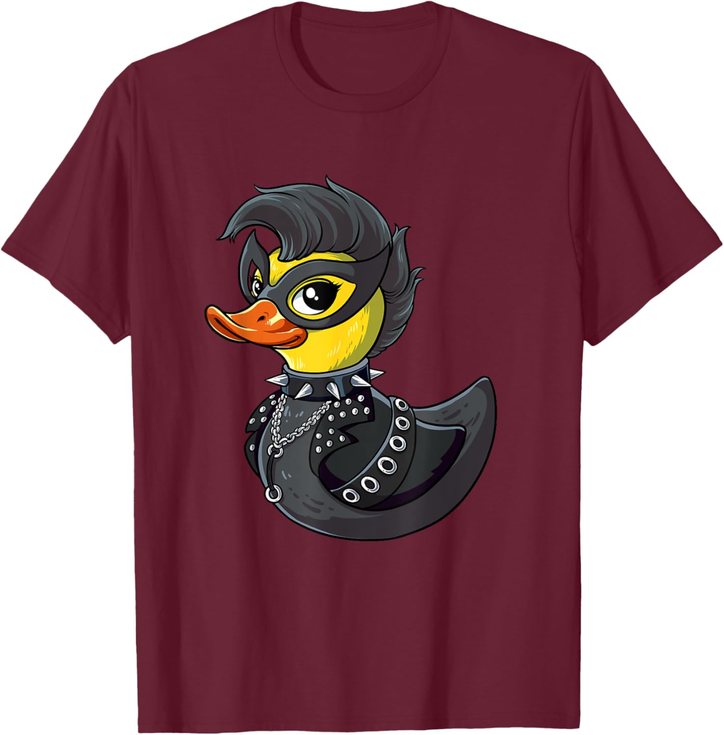 Punk Duck Rocker T-Shirt for Music Lovers - Cool Graphic Tee - 19