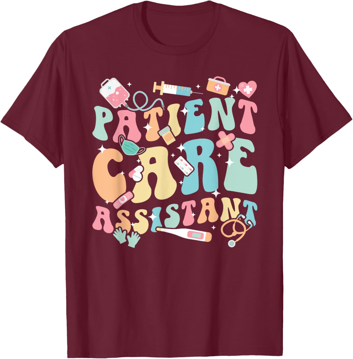 Groovy PCA Appreciation T-Shirt for Patient Care Assistants and Nurses - 4