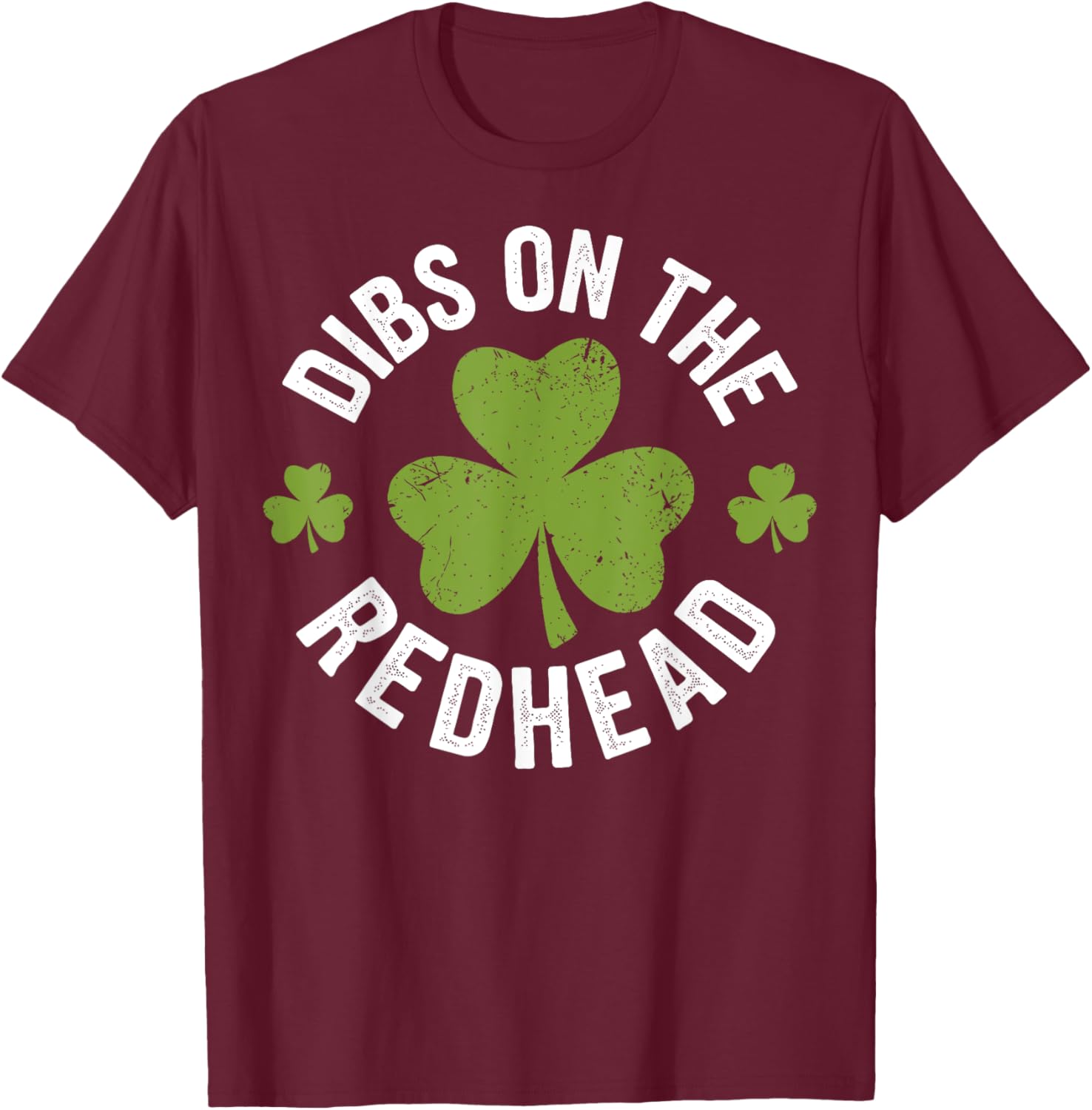 Dibs on the Redhead Funny St Patricks Day Shamrock T-Shirt for Women - 6