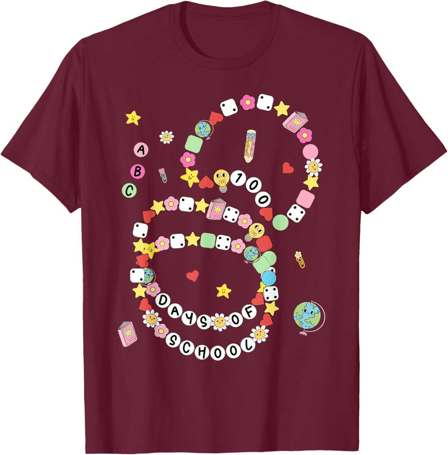 100 Days of School Bracelet and T-Shirt for Kids - Fun 100th Day Celebration - 15