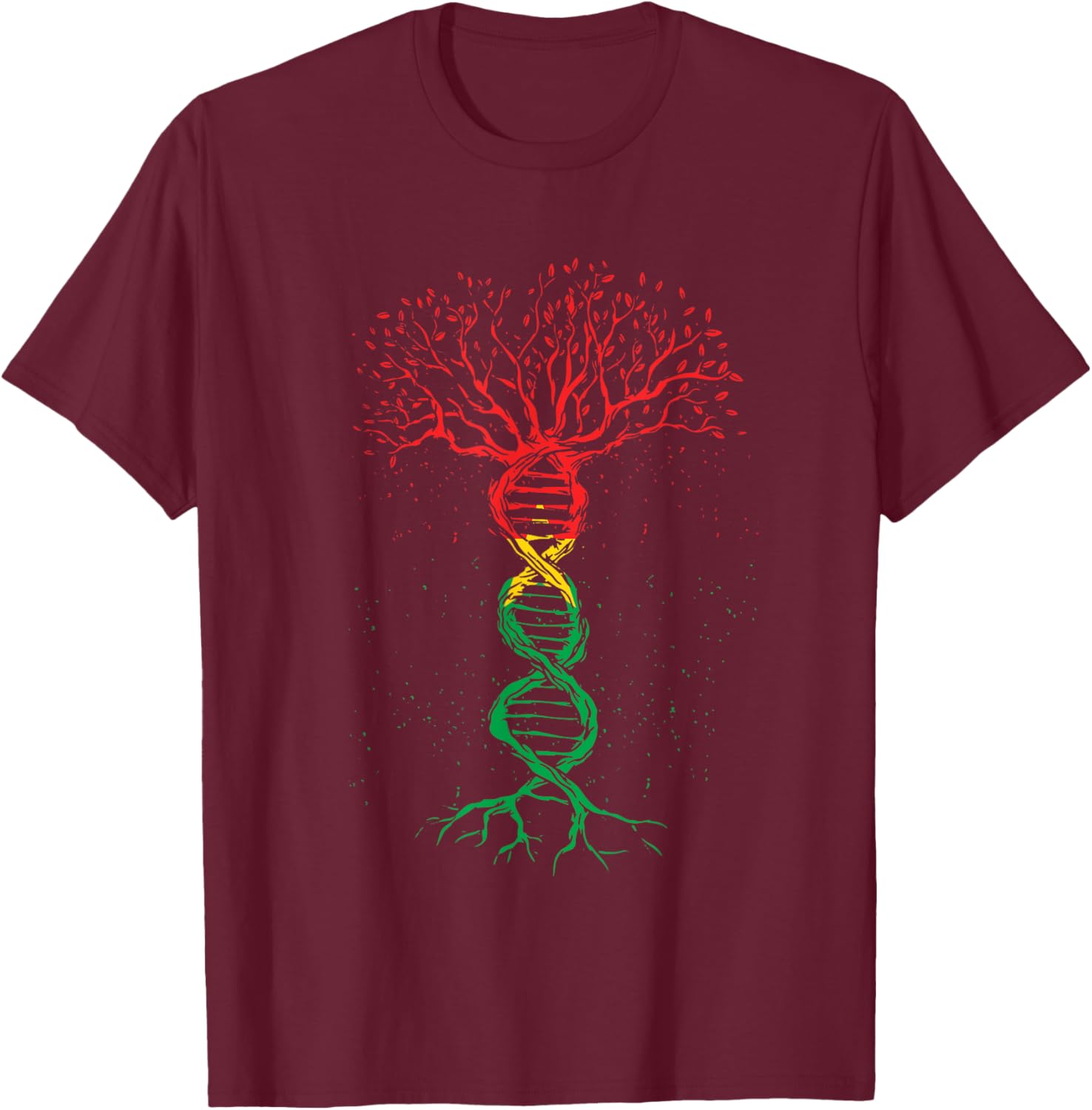 Burkina Faso Pride T-Shirt with DNA Tree Roots and Flag Design - 6