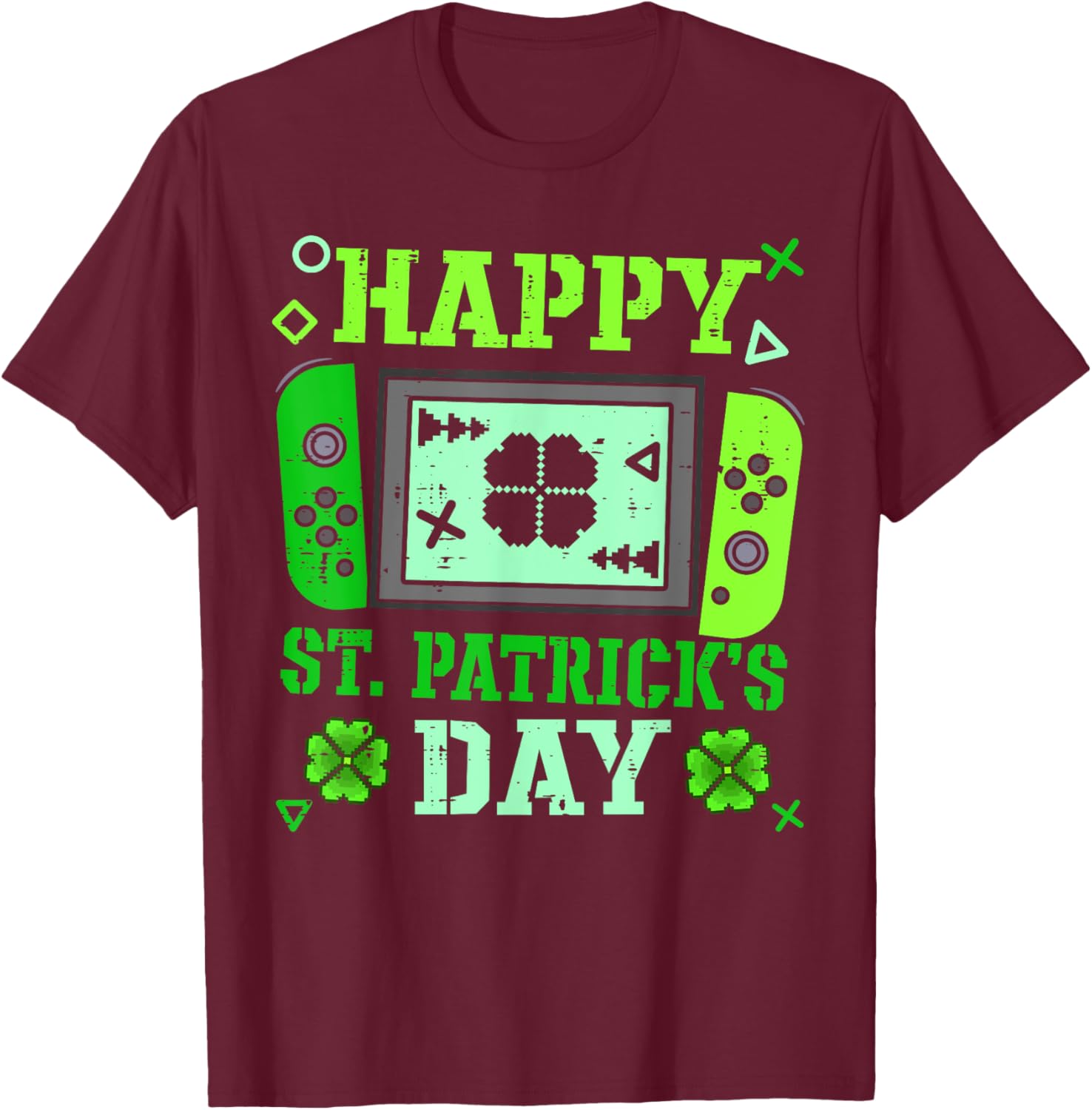 Happy St Patrick's Day Lucky Gamer T-Shirt for Boys and Men - 4
