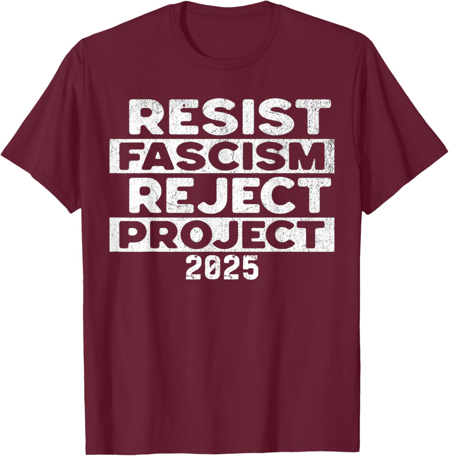 Resist Fascism Reject Project 2025 T-Shirt - Powerful Statement Apparel - 25