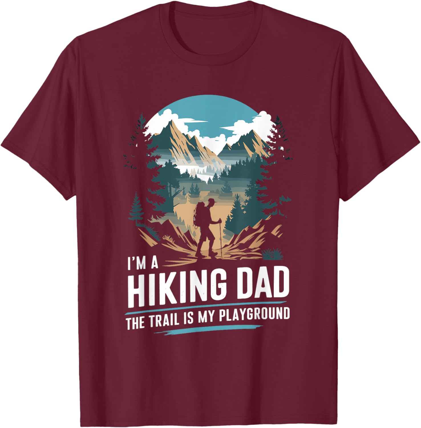 Hiking Dad Trekking T-Shirt for Outdoor Mountain Adventures - 22