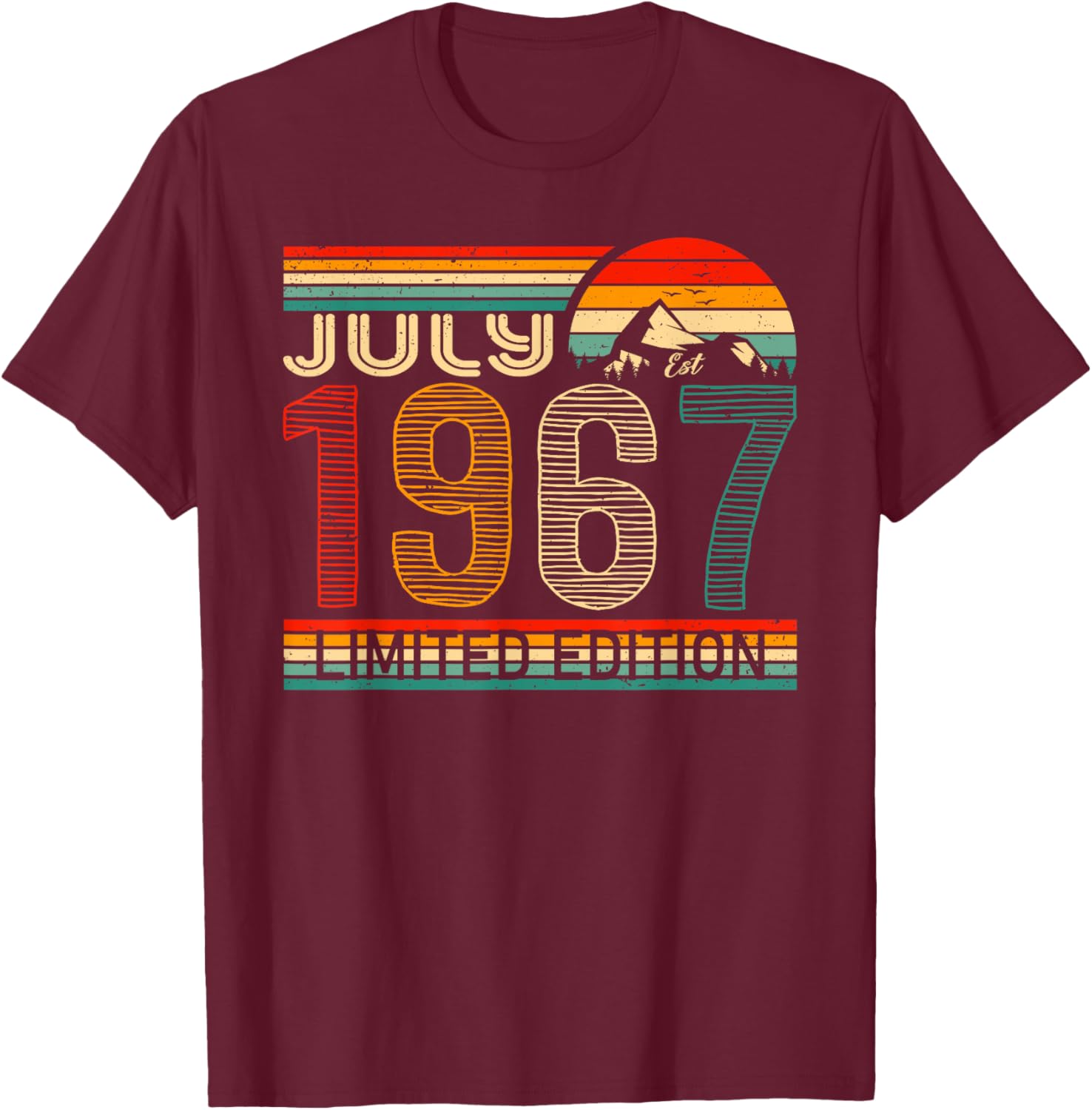 Vintage July 1967 Classic Birthday T-Shirt for Unique Celebrations - 21
