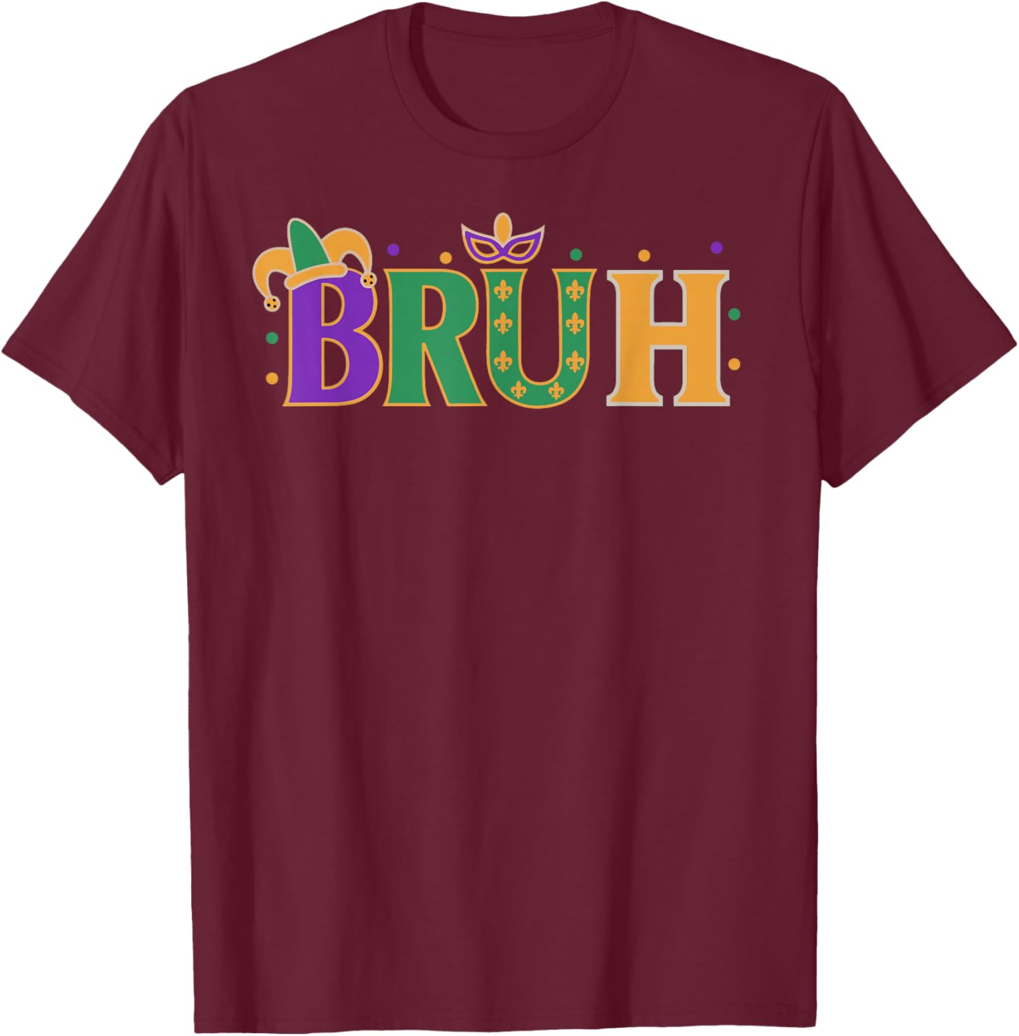Mardi Gras Bruh Shirt for Boys Teens and Men Fun Festive T-Shirt - 8