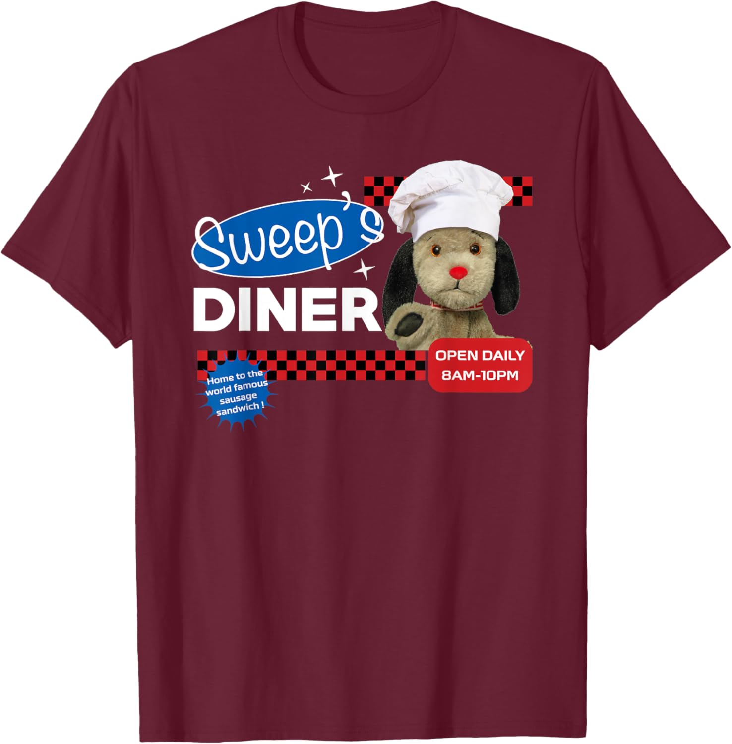 Sooty Sweeps Diner Open Daily T-Shirt for Foodies and Casual Wear - 3