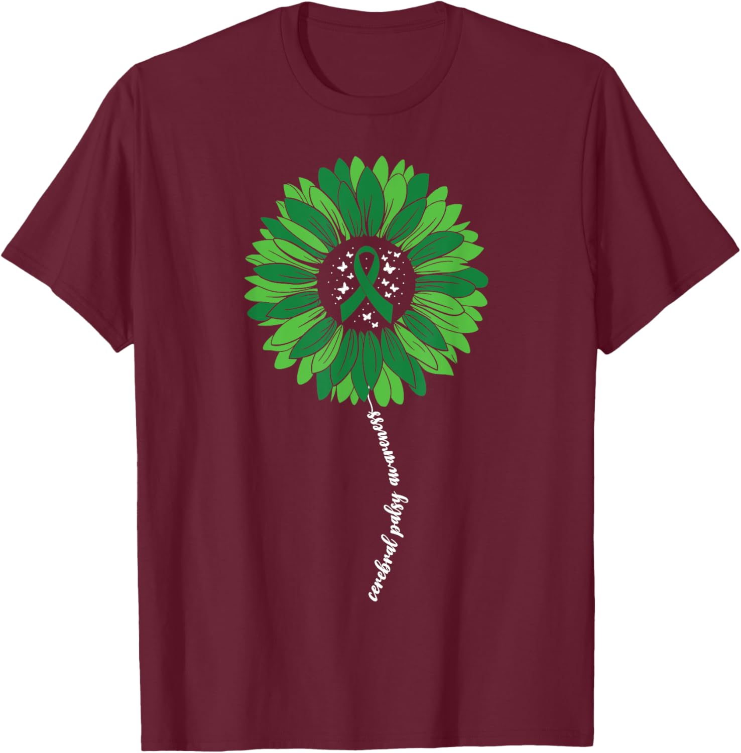 Sunflower Warrior T-Shirt for Women - Cerebral Palsy Awareness Apparel - 6