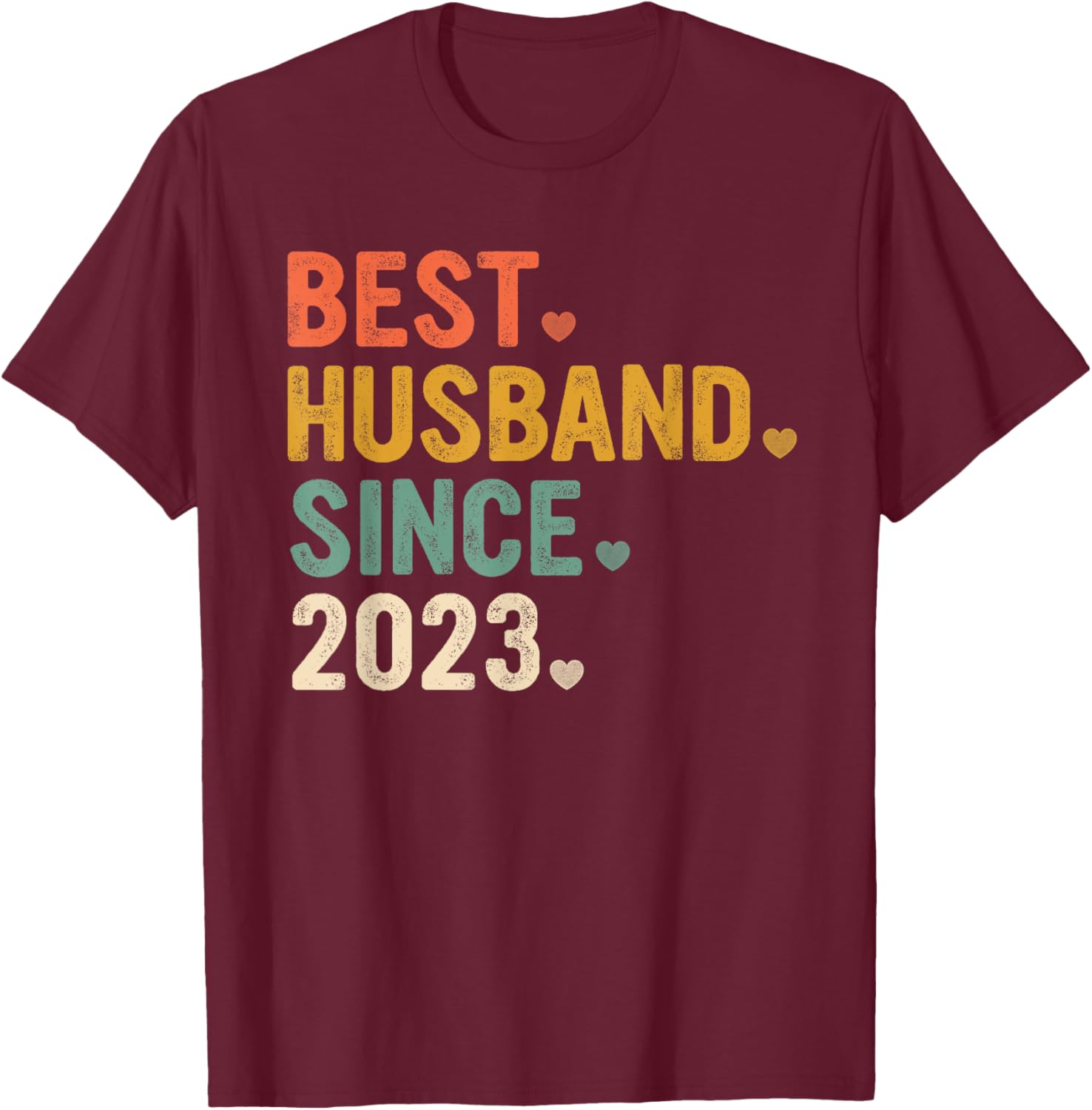 Best Husband Since 2023 2 Year Anniversary T-Shirt Gift for Him - 1