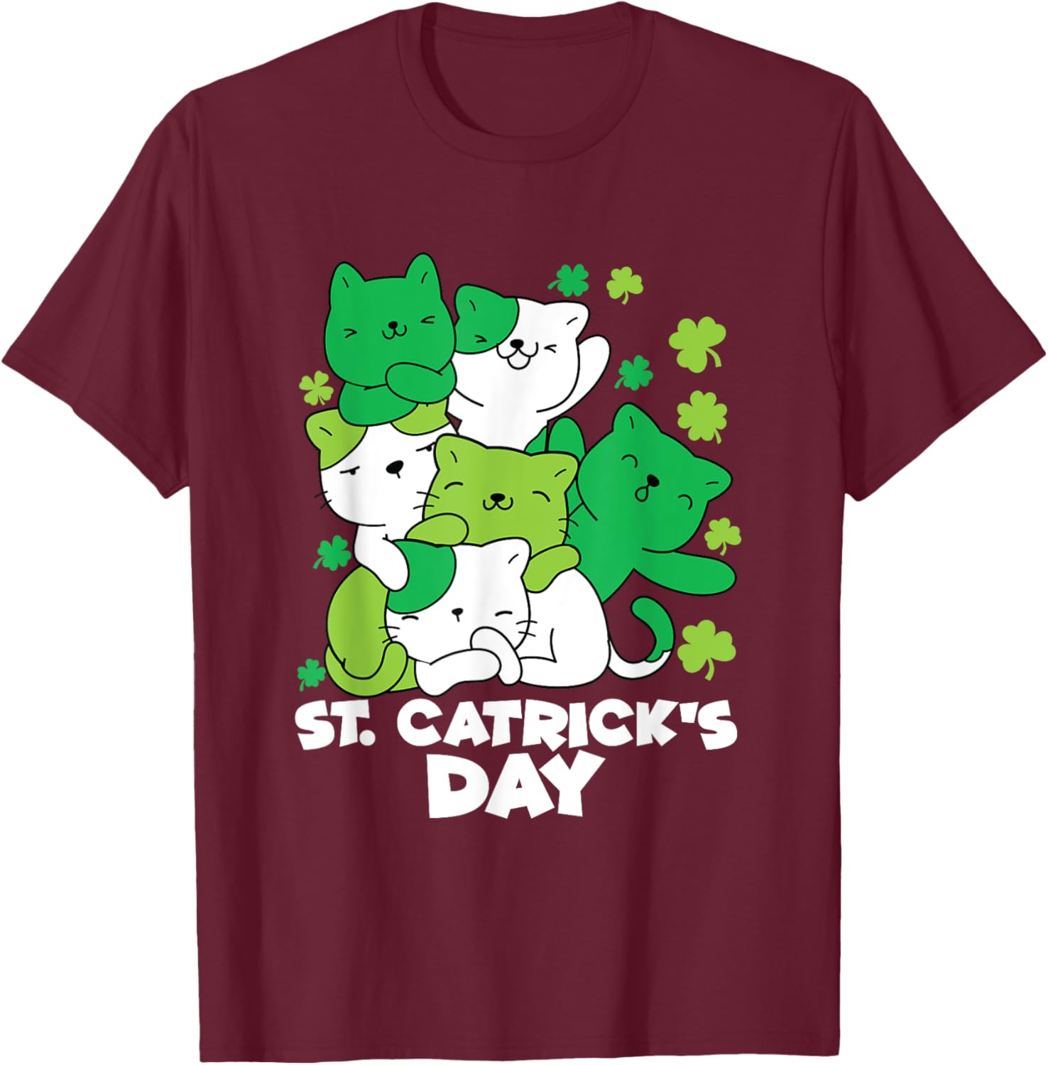 Cute Cat St. Patrick's Day Leprechaun T-Shirt for Festive Fun - 21