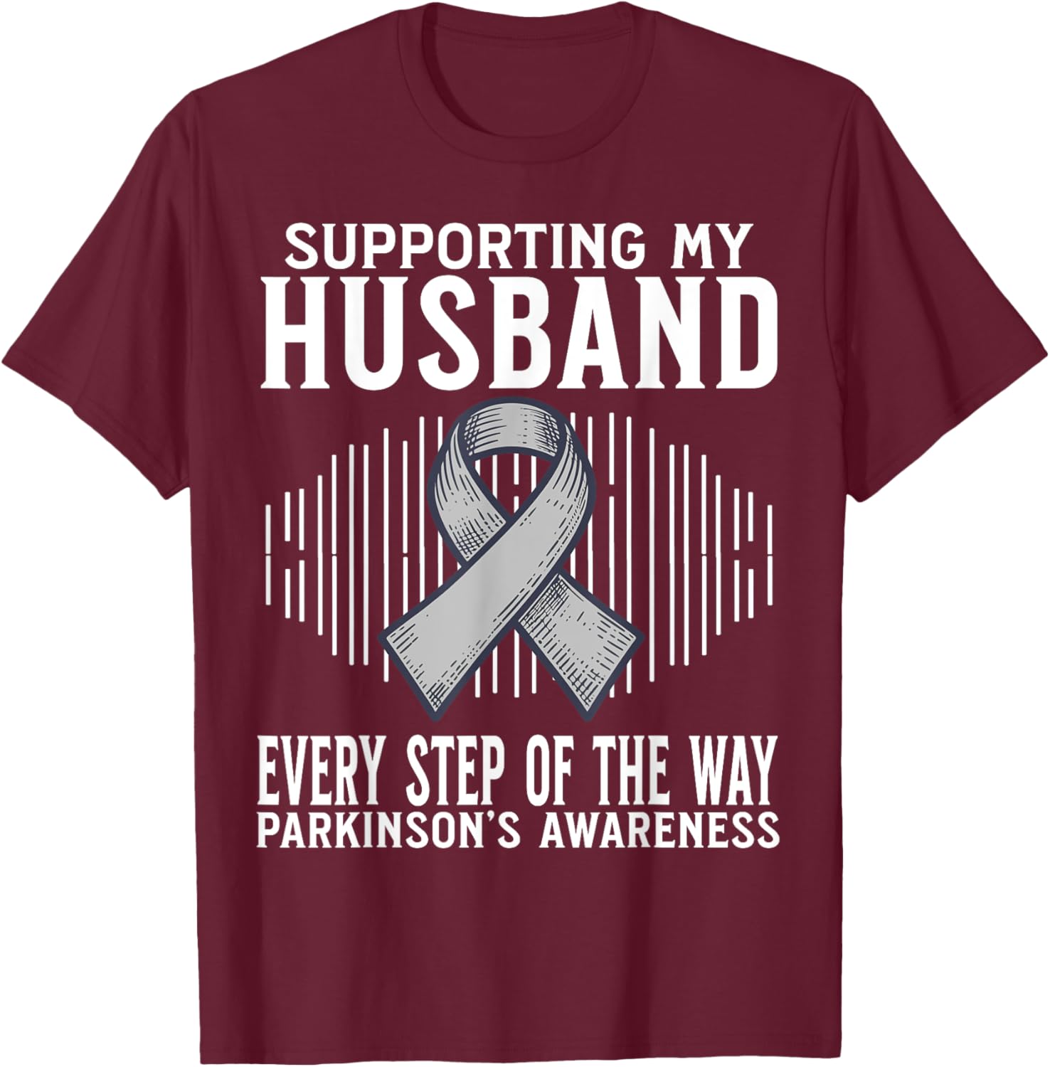 Support My Husband Parkinson's Disease Awareness T-Shirt Gift - 25